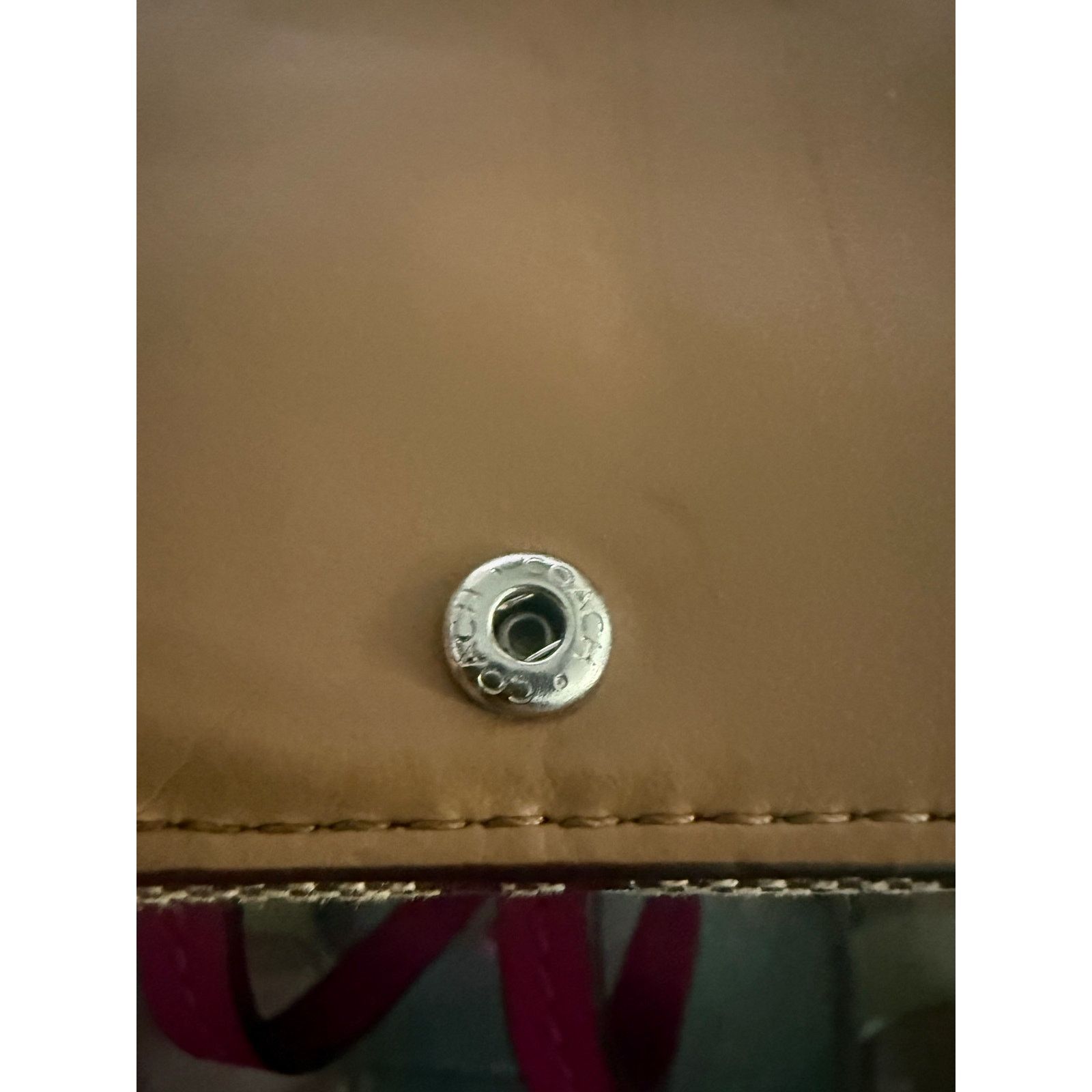 Coach Coach Signature Canvas Penny Crossbody Wallet – Khaki & Pink Size ONE SIZE - 6 Thumbnail