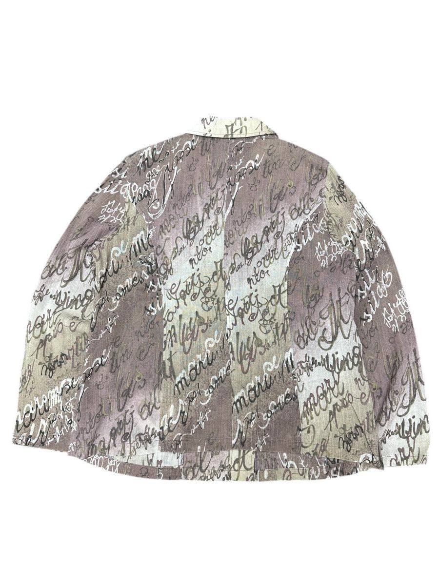 Issey Miyake 2000s DIANE ABSTRACT QUOTES AOP ISSEY MIYAKE STYLE SHIRT Size US L / EU 52-54 / 3 - 6 Thumbnail