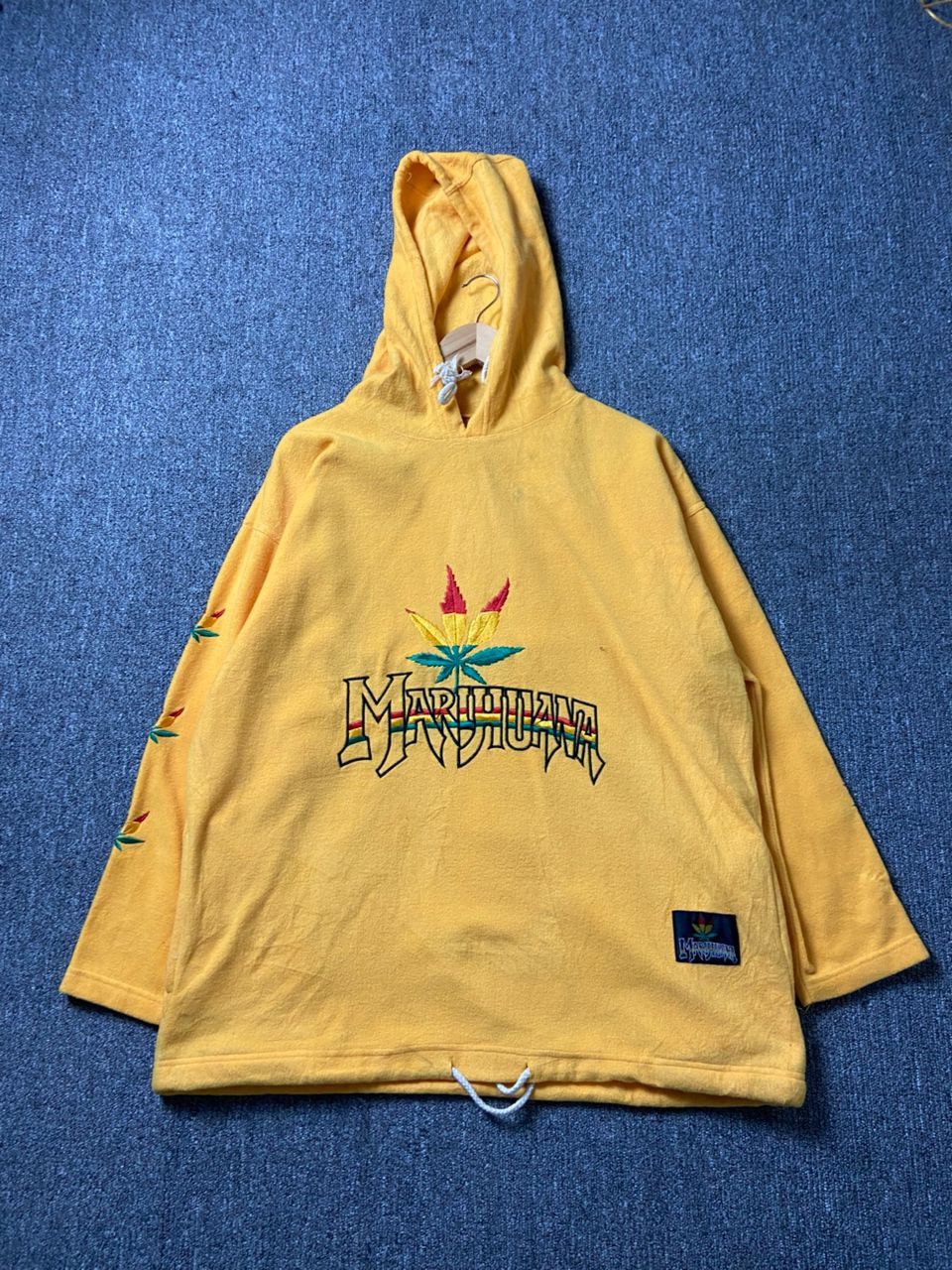 Japanese Brand Marijuana Embroidered Pullover Hoodies (186) Size US M / EU 48-50 / 2 - 1 Thumbnail