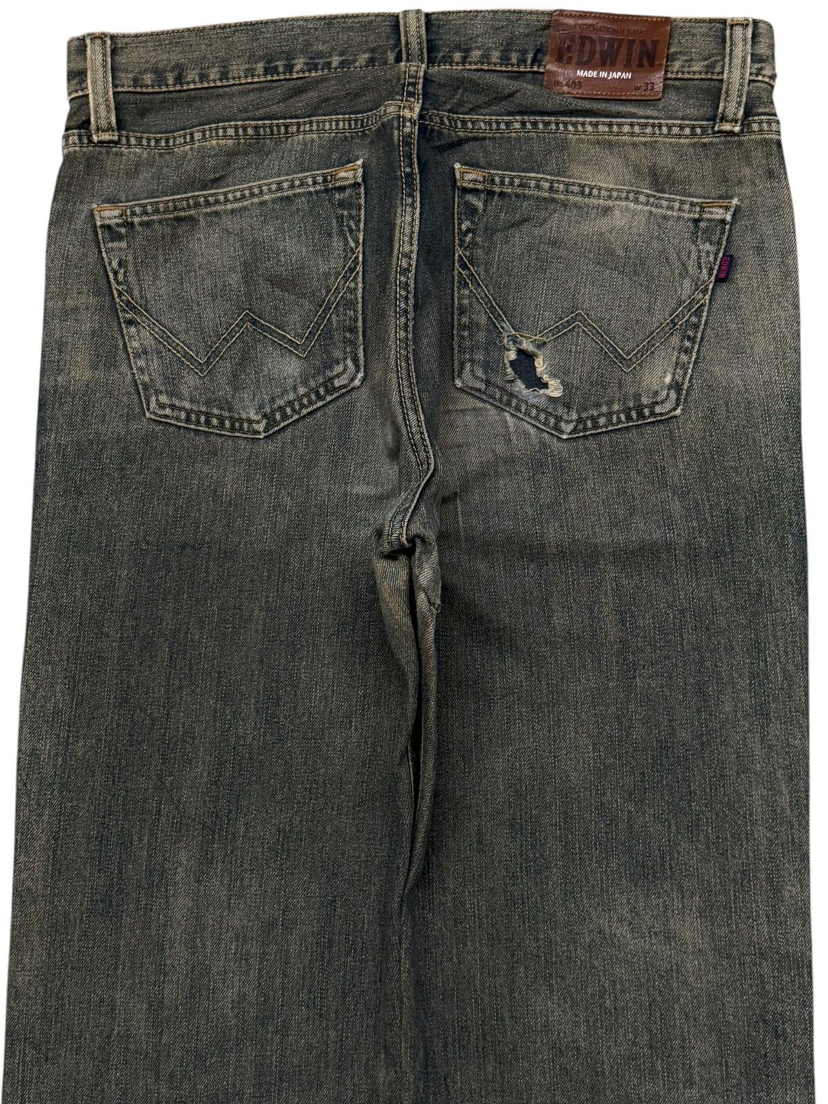 Edwin Vintage EDWIN 403 Japan Denim Jeans | Relaxed Straight | W34 Size US 34 / EU 50 - 5 Thumbnail