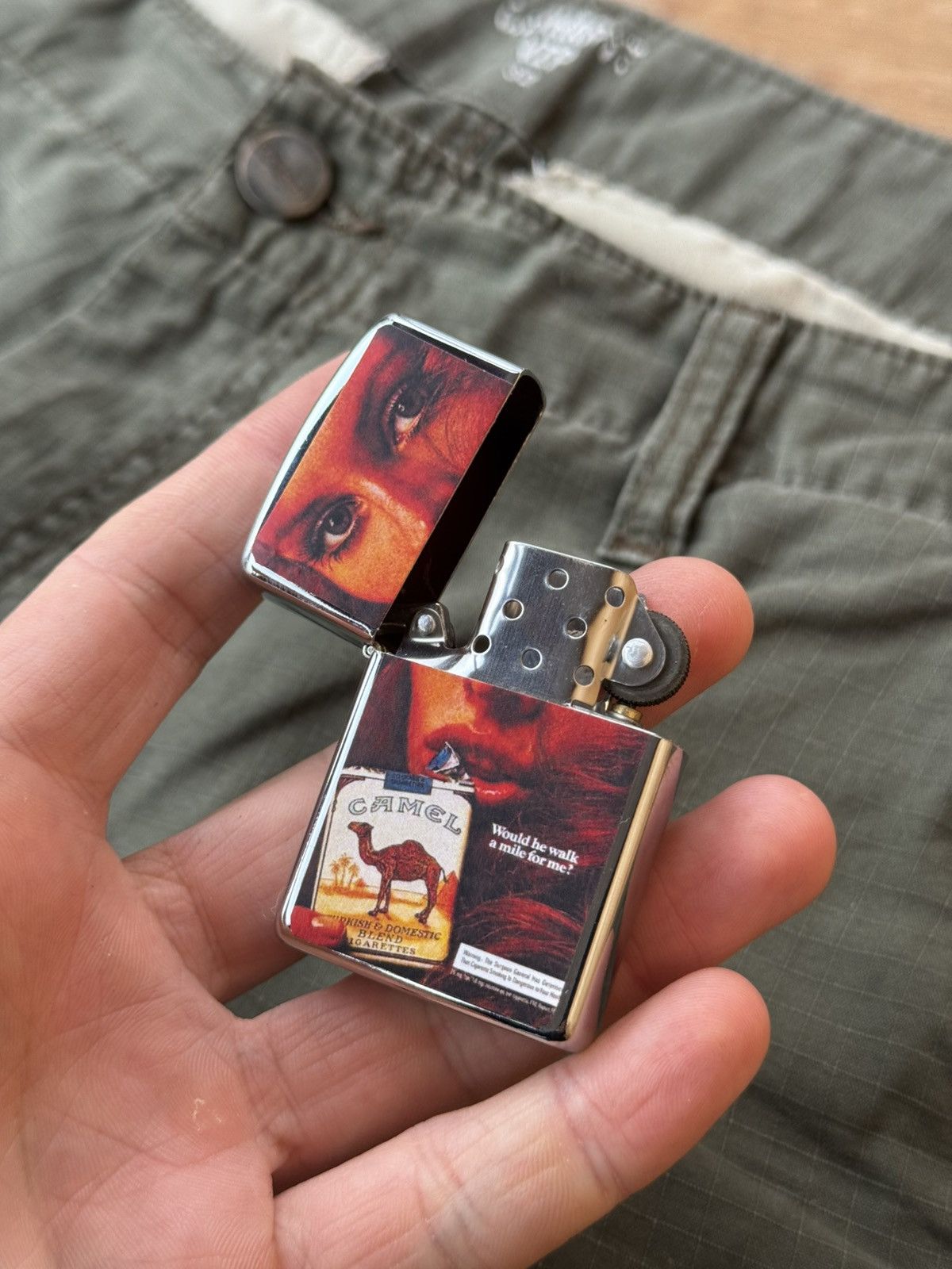 Camel × The Game × Vintage Vintage Cigar Lighter CAMEL STYLE Girl handmade Size ONE SIZE - 2 Thumbnail