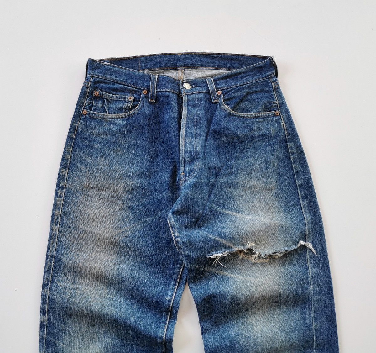 Jean × Levi's × Vintage Levis 501 vintage 90s selvedge jeans Size US 32 / EU 48 - 5 Thumbnail