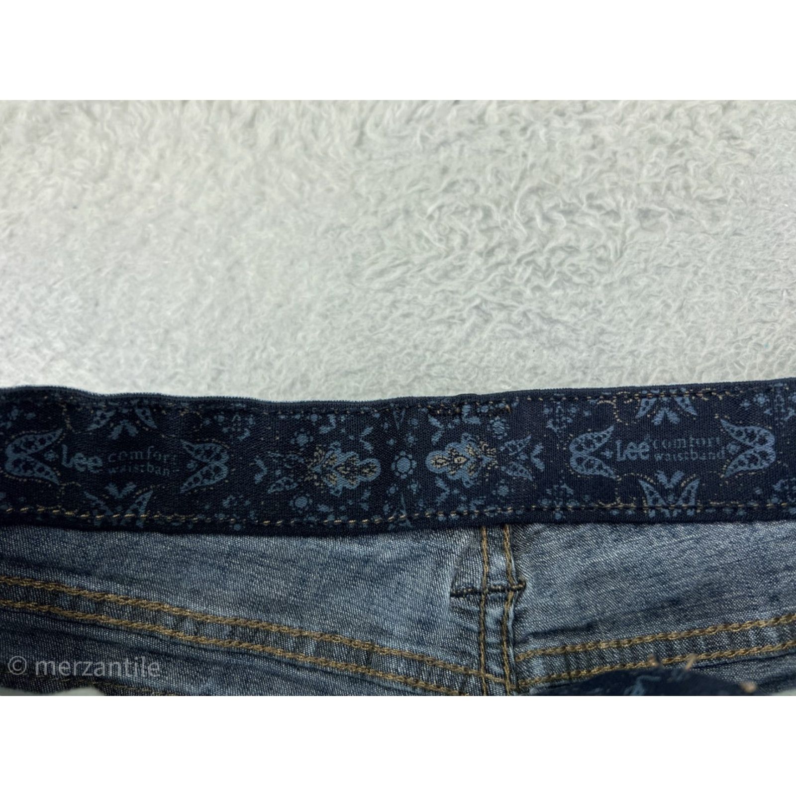 Lee Lee Jeans Womens 10P Mid Rise Blue Denim Bootcut Stretch Cotton Western Size 32" / US 10 / IT 46 - 4 Thumbnail