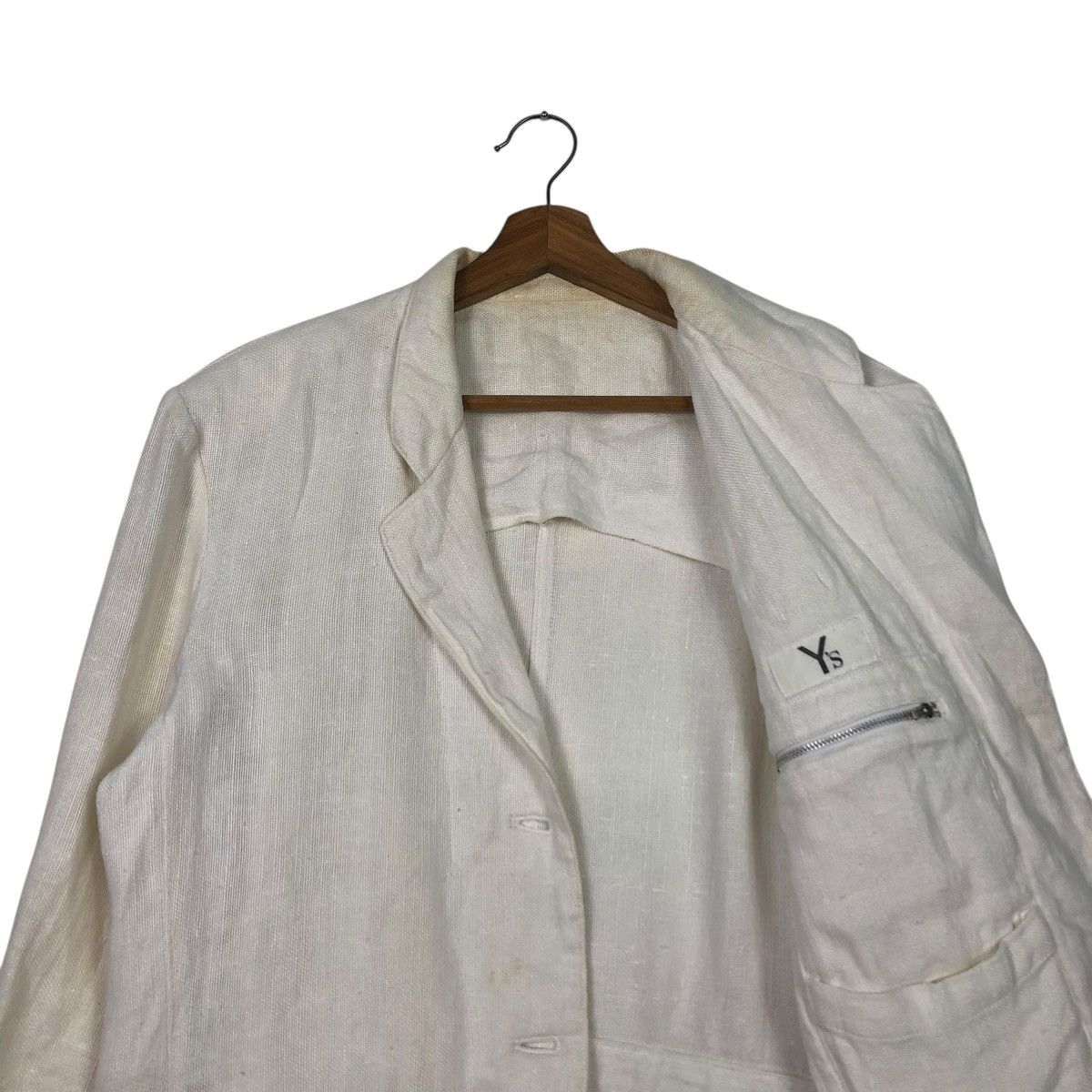 Yohji Yamamoto 🔥VINTAGE Y’S YOHJI YAMAMOTO SACKCLOTH DOUBLE BREAST Size US M / EU 48-50 / 2 - 12 Thumbnail