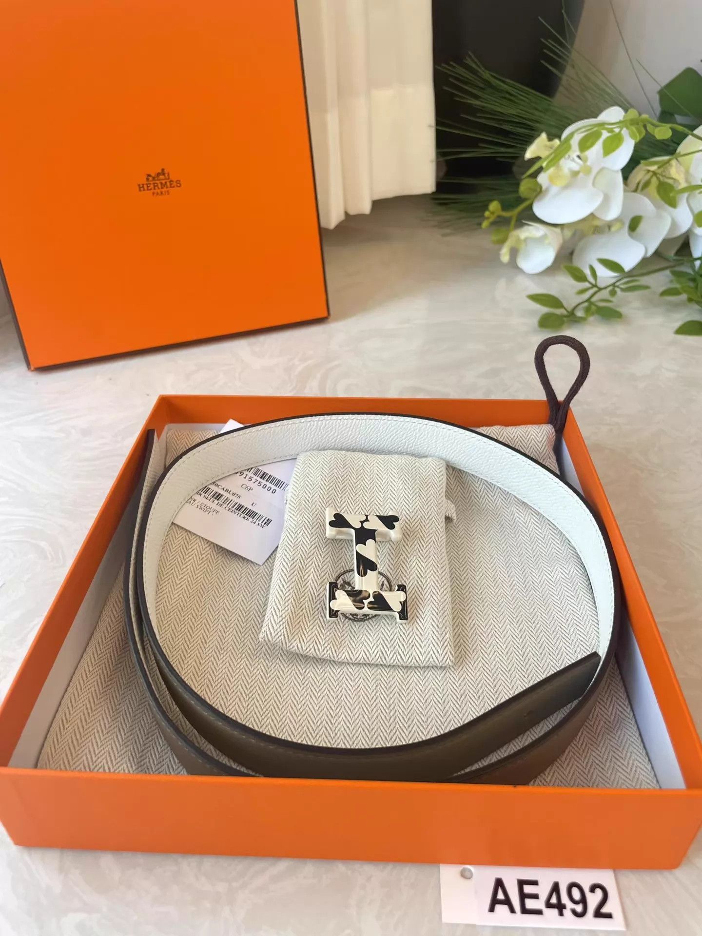 Hermes Hermès Reversible Belt 70 Z Stamp Mint Size ONE SIZE - 7 Thumbnail