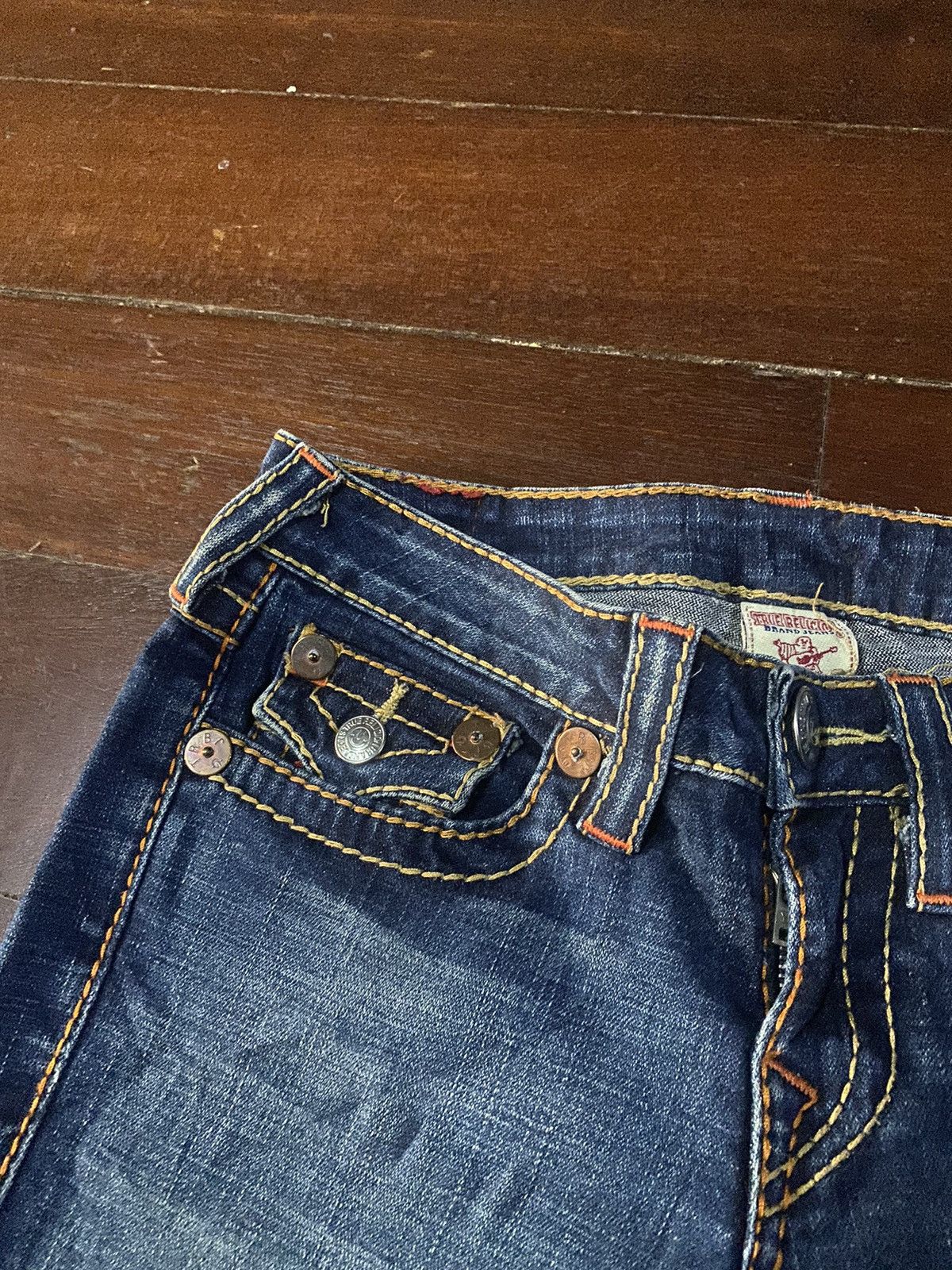 Designer × True Religion Fire 🔥 TRUE RELIGION made in usa big stitching boot cut Size 32" / US 10 / IT 46 - 17 Thumbnail