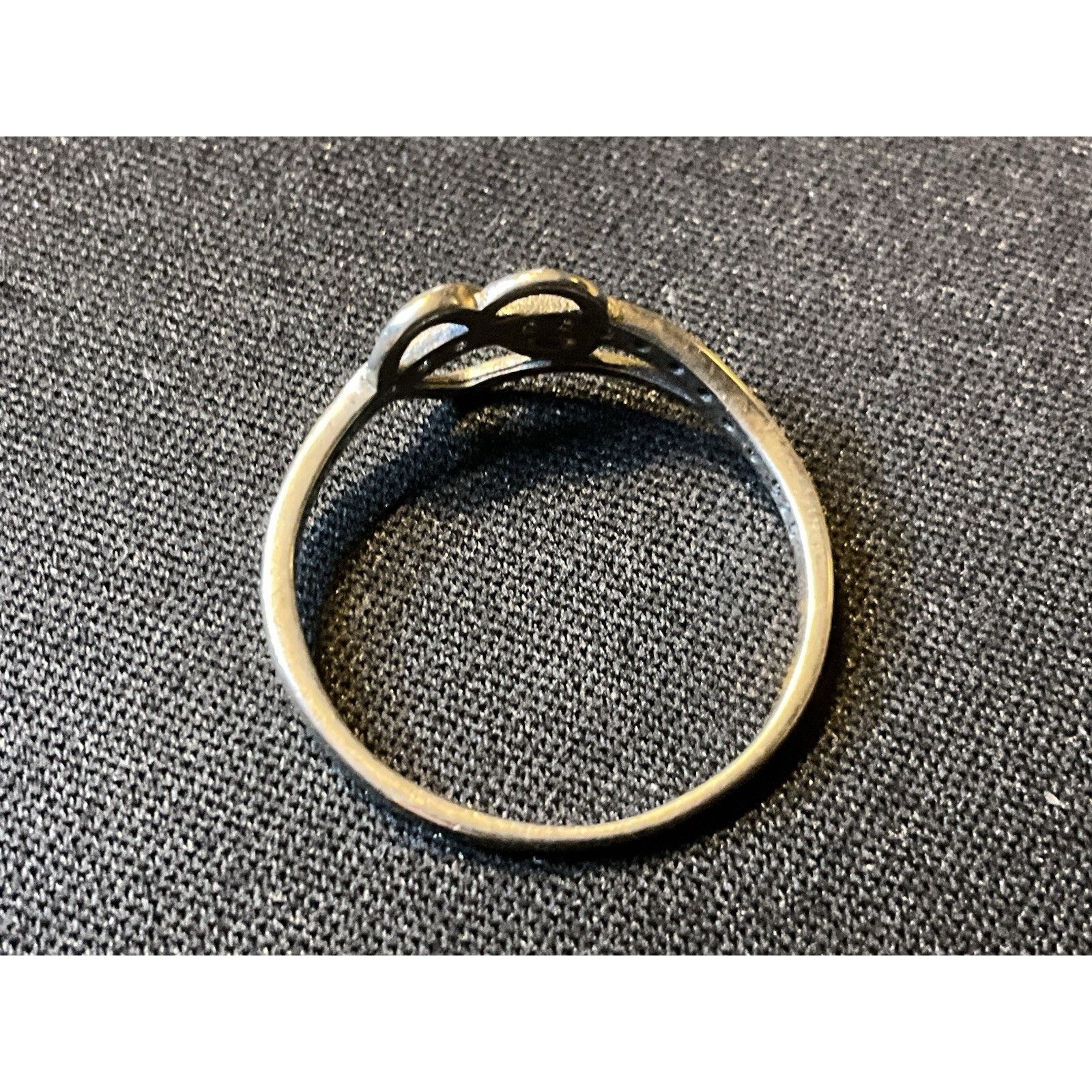 Other 925 Sterling Silver Small Diamonds Heart Ring Size 9.75 Size ONE SIZE - 3 Thumbnail
