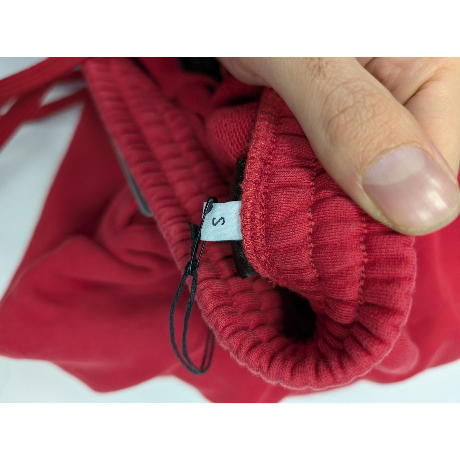 Balenciaga o1rshd1 Baggy Sweatpants Trousers in Red/black Size US 30 / EU 46 - 15 Thumbnail