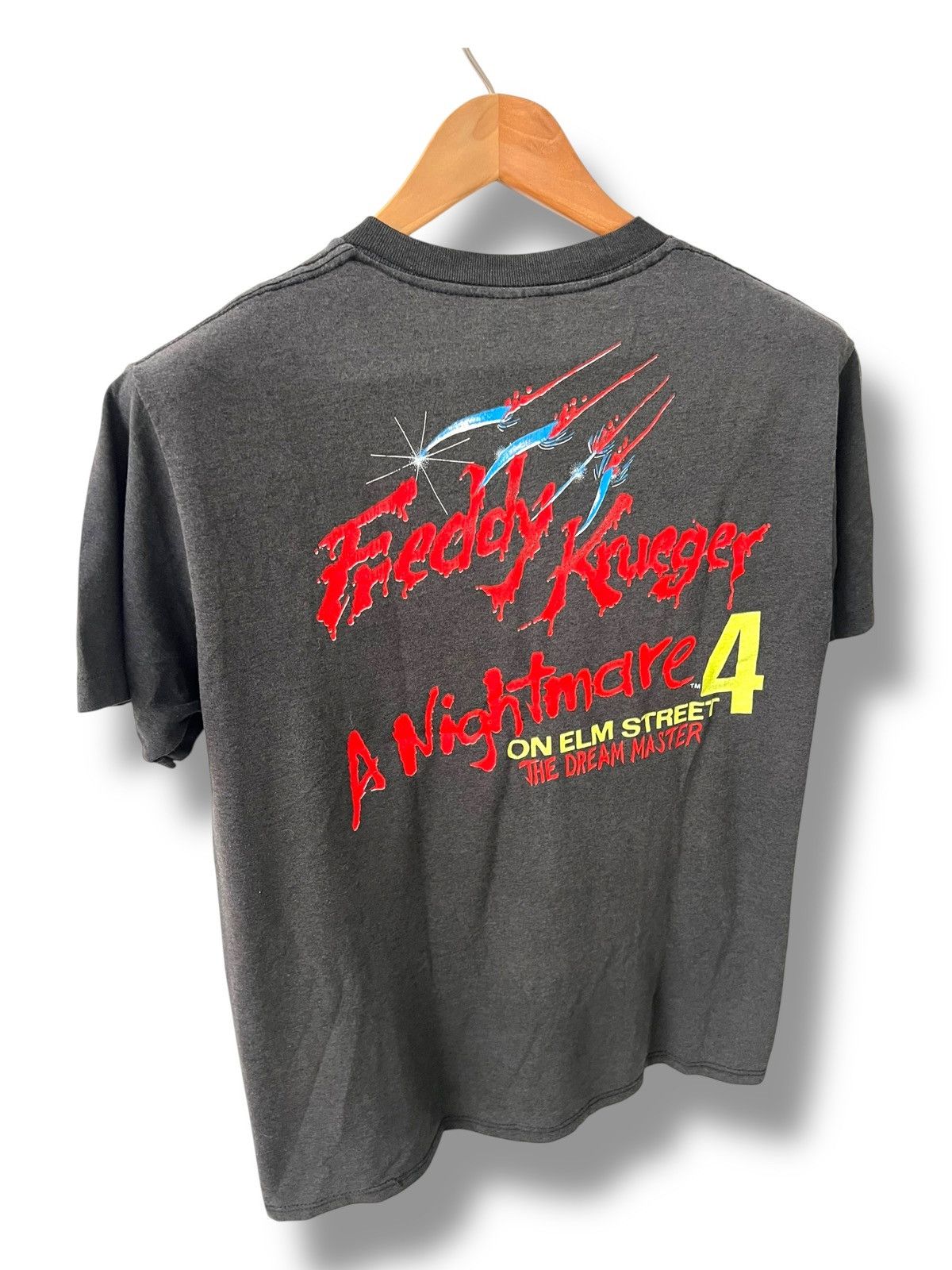 Star Of Hollywood VINTAGE 80s FREDDY KRUEGER A NIGHTMARE 4 HORROR MOVIE SHIRT Size US L / EU 52-54 / 3 - 11 Thumbnail