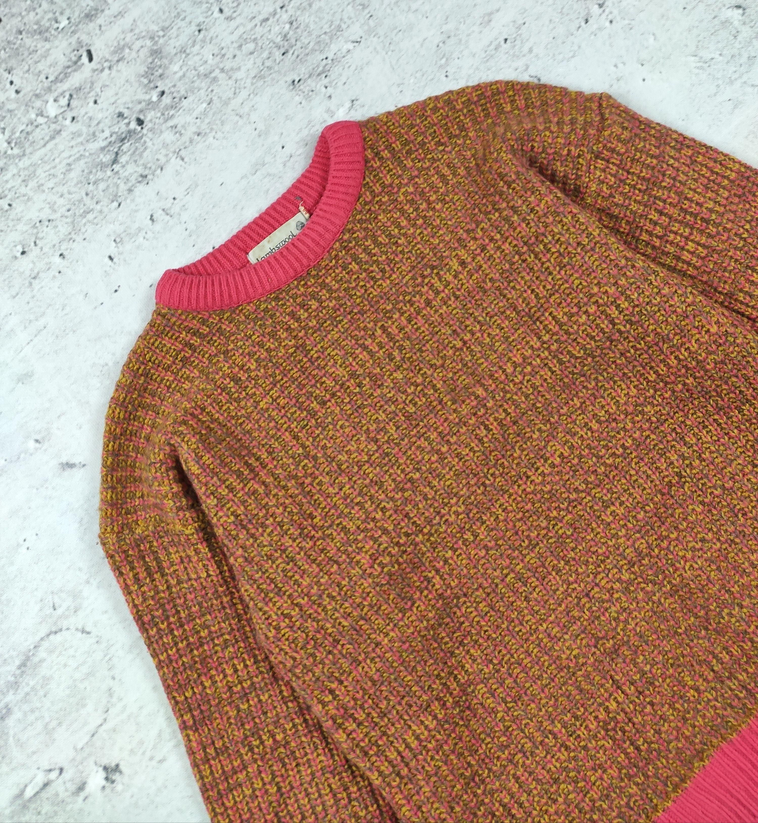 Handmade × Vintage Vintage handmade multicolour wool sweater women hippie Size L / US 10 / IT 46 - 2 Thumbnail