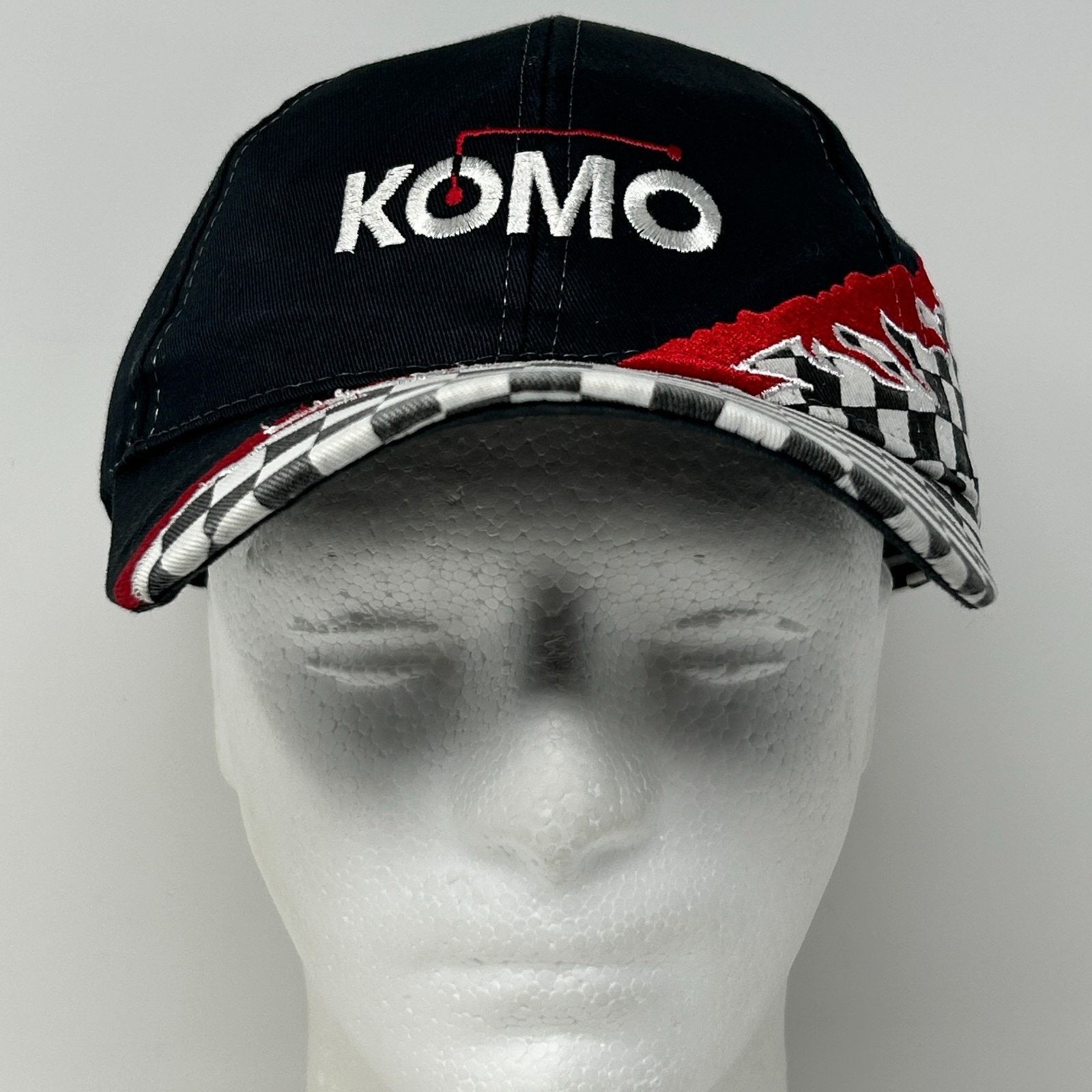 Vintage Vintage 90s Komo Machine Hat Baseball Cap Machinist Black Size ONE SIZE - 2 Thumbnail