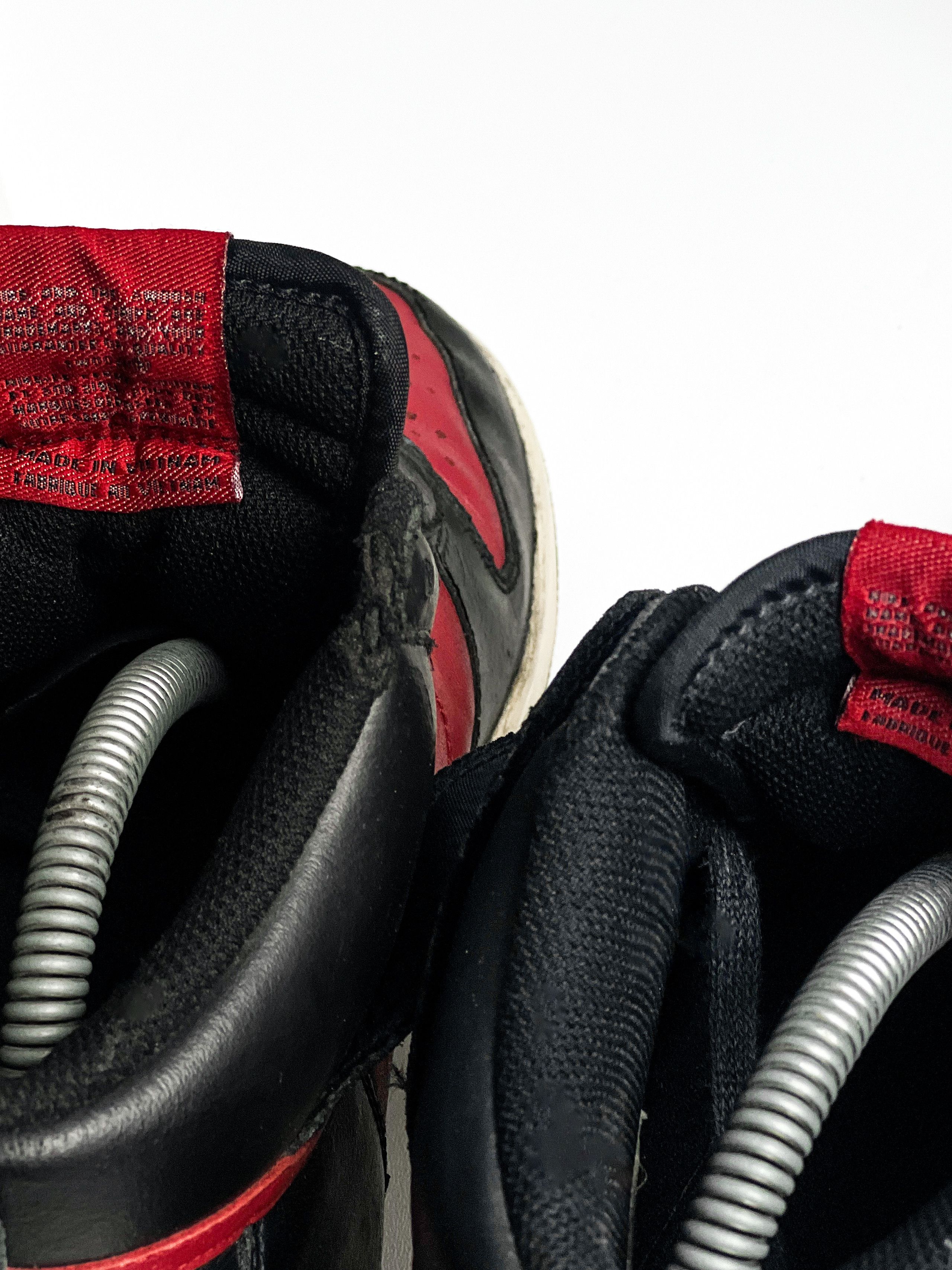 Nike Nike Dunk High Vintage "Black Varsity Red" 317982-009 Size US 8 / EU 41 - 11 Thumbnail