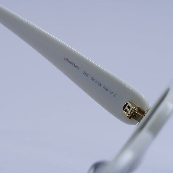Loewe Loewe LW40134U 25A Sunglasses Ivory Square Frame, Smoke Size ONE SIZE - 6 Thumbnail