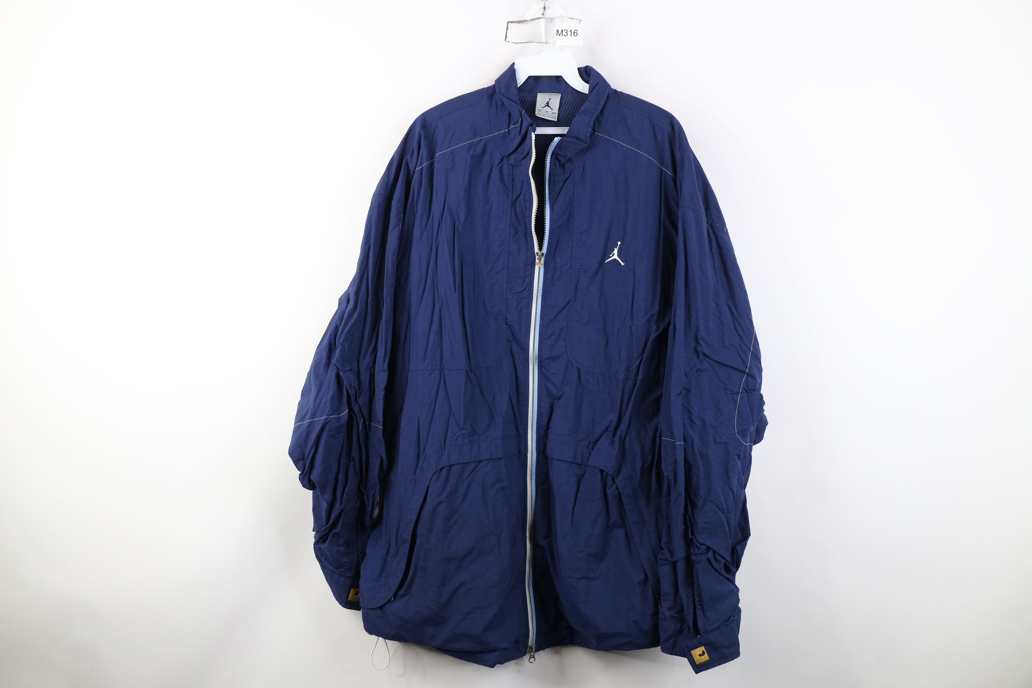 Nike Vintage Nike Air Jordan Jumpman Windbreaker Jacket Blue Size US XXL / EU 58 / 5 - 1 Thumbnail