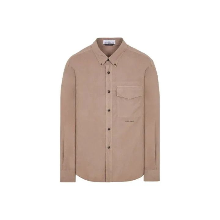 Stone Island Stone Island Gray Long Sleeve Button-Up Shirt Size US XXL / EU 58 / 5 - 1 Thumbnail