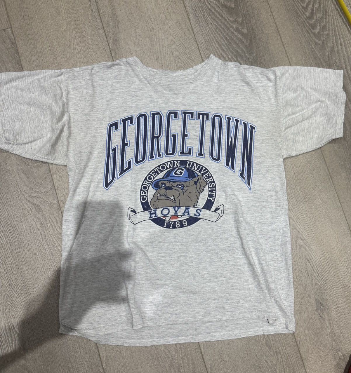 Japanese Brand × Vintage Vintage Baggy Georgetown College Tee Size US L / EU 52-54 / 3 - 1 Thumbnail