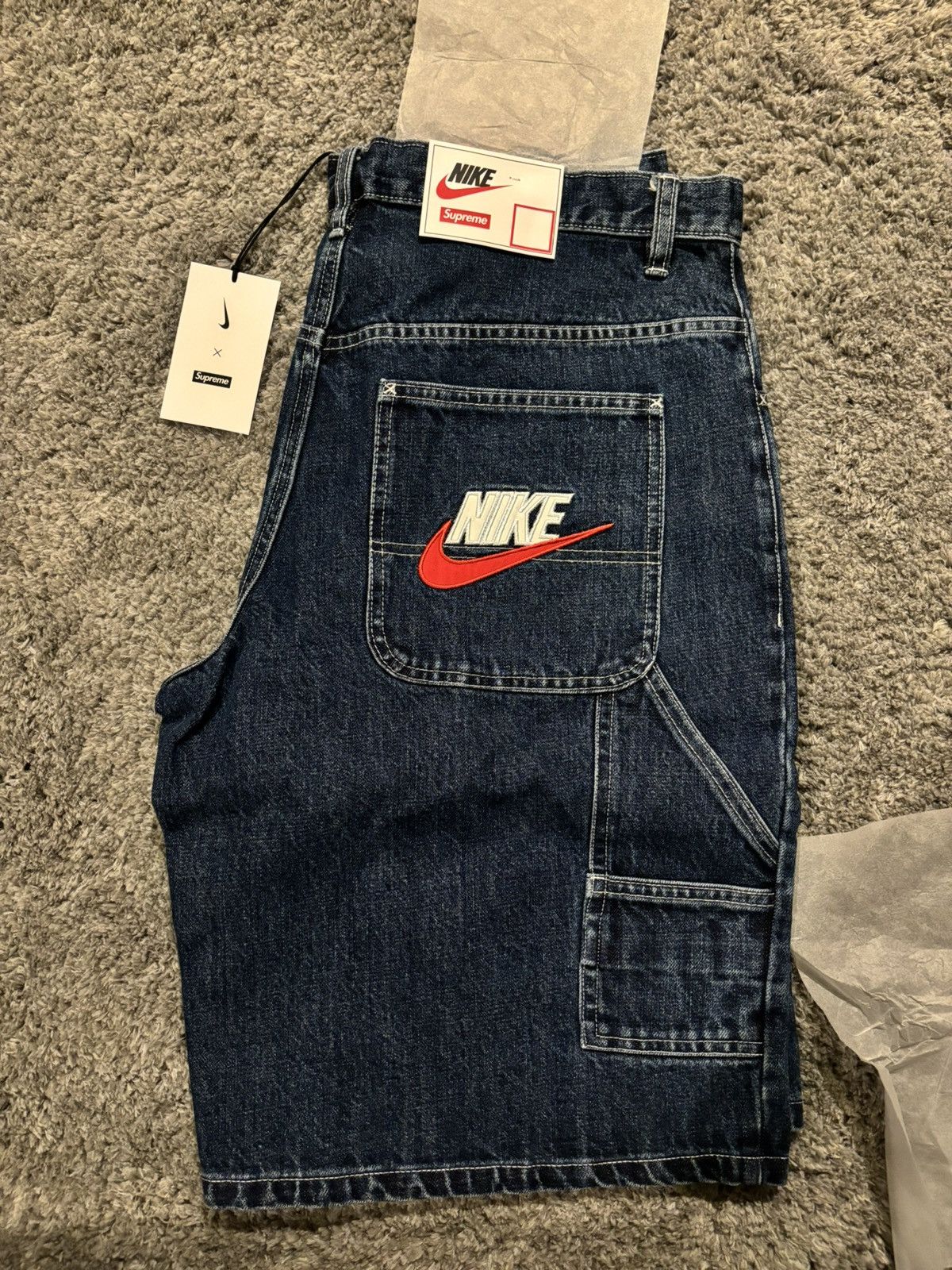 Supreme Supreme x Nike denim short indigo | Grailed