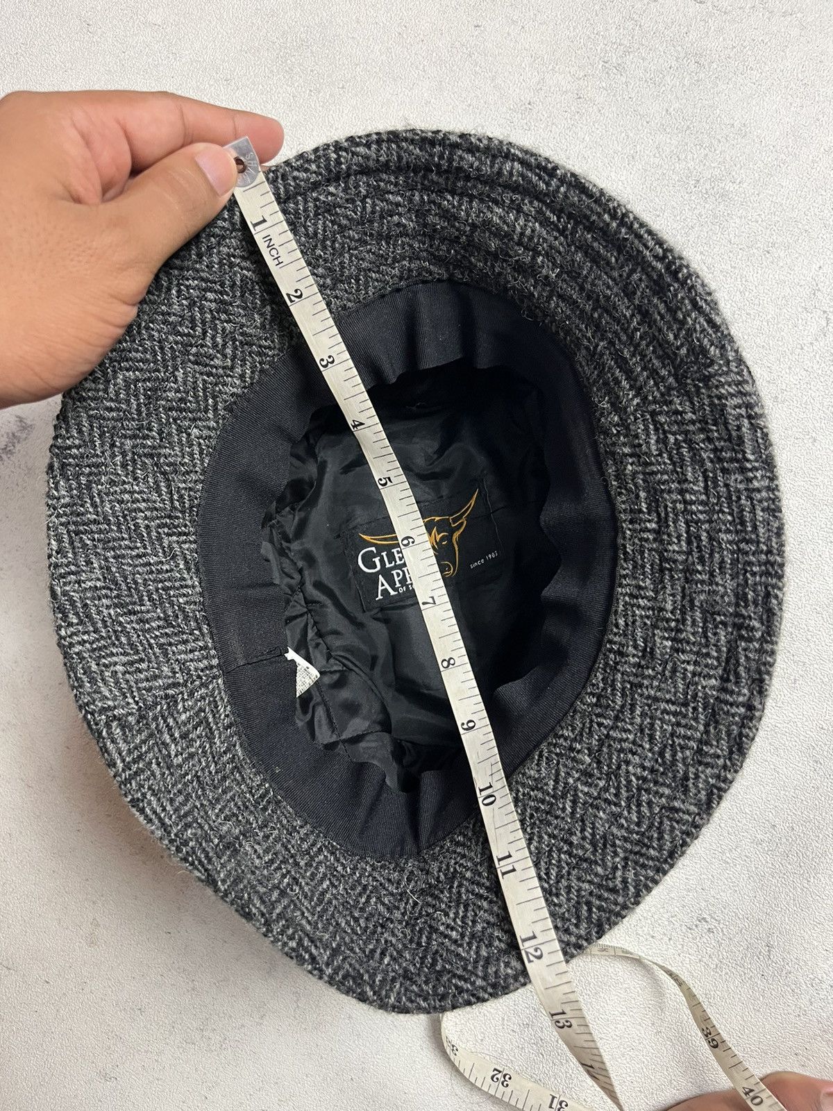 Harris Tweed Glen Appin Scotland Harris Tweed Blue Bucket Hat Size ONE SIZE - 9 Thumbnail
