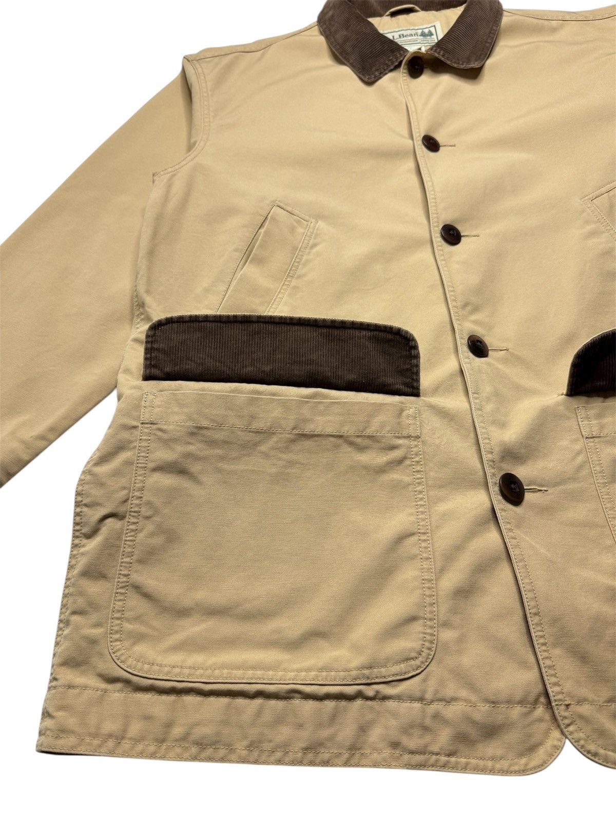 L.L. Bean LL Bean Tan Brown Corduroy Chore Jacket Coat Size US L / EU 52-54 / 3 - 6 Thumbnail