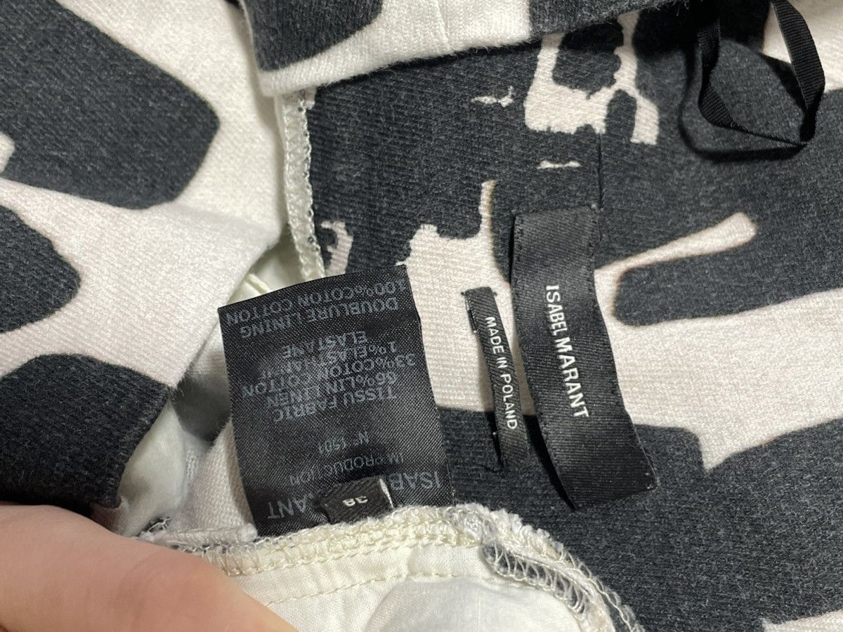 Isabel Marant Vintage pants Isabel Marant Monochrome Printed Cotton Size 26" / US 2 / IT 38 - 15 Thumbnail