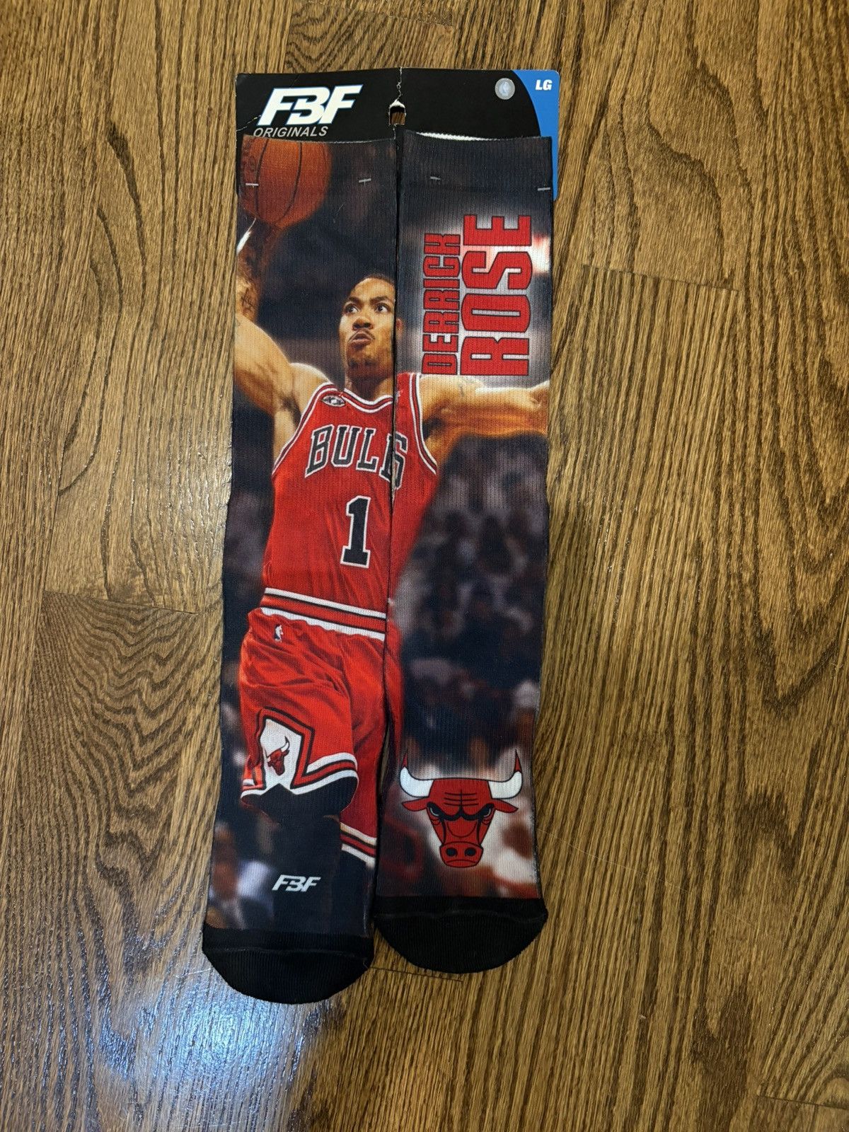 Other Derrick Rose Chicago Bulls Sublimated Graphic Socks Size ONE SIZE - 1 Thumbnail