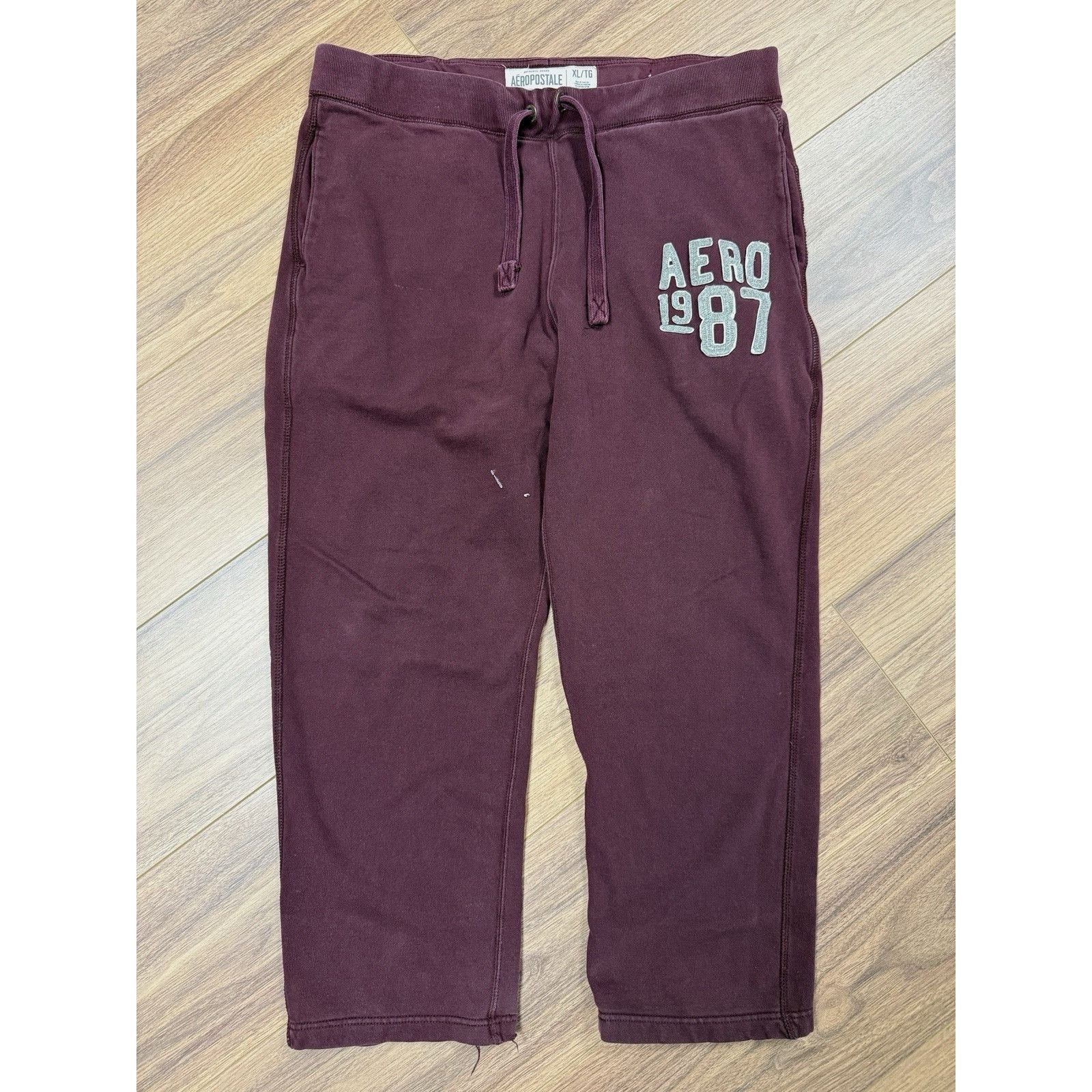 Aeropostale Aeropostale AERO 97 Sweat Pants Mens XL Maroon Red Y2K Prepc Size US 40 / EU 56 - 1 Thumbnail