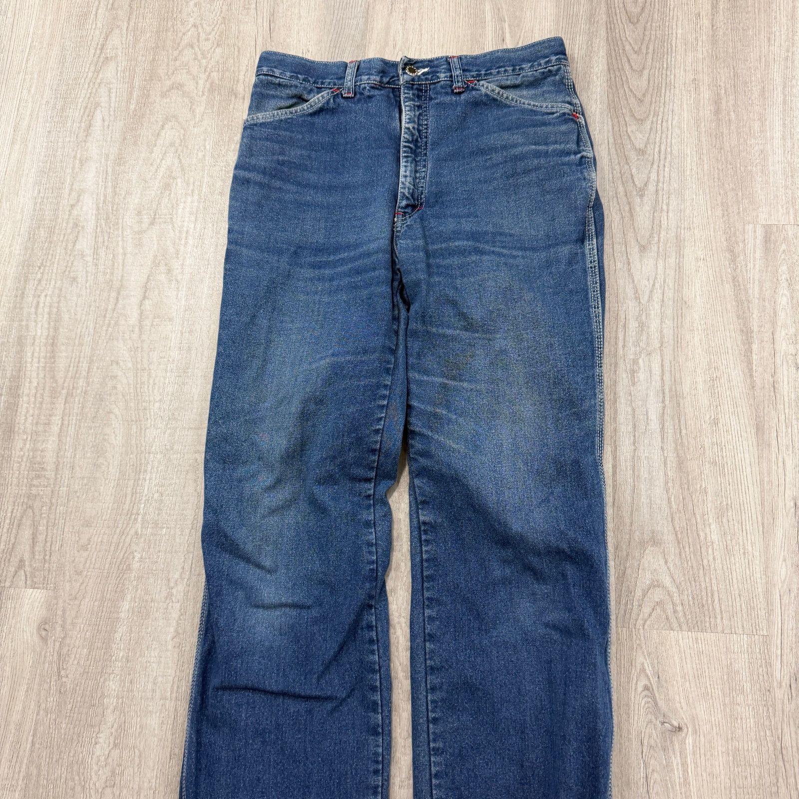 Vintage Vintage DRC Fleece Lined Jeans Men's 34 (Fits 34x31) Faded Size US 34 / EU 50 - 2 Thumbnail