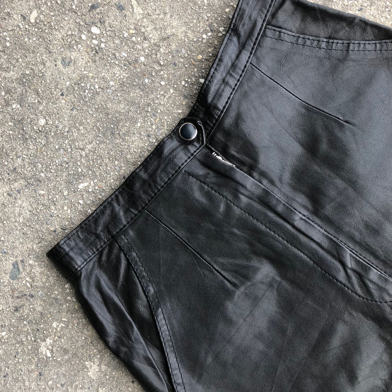 Hysteric Glamour × If Six Was Nine × Le Grande Bleu (L.G.B.) Rider Flared Leather Pants Size US 27 - 8 Thumbnail