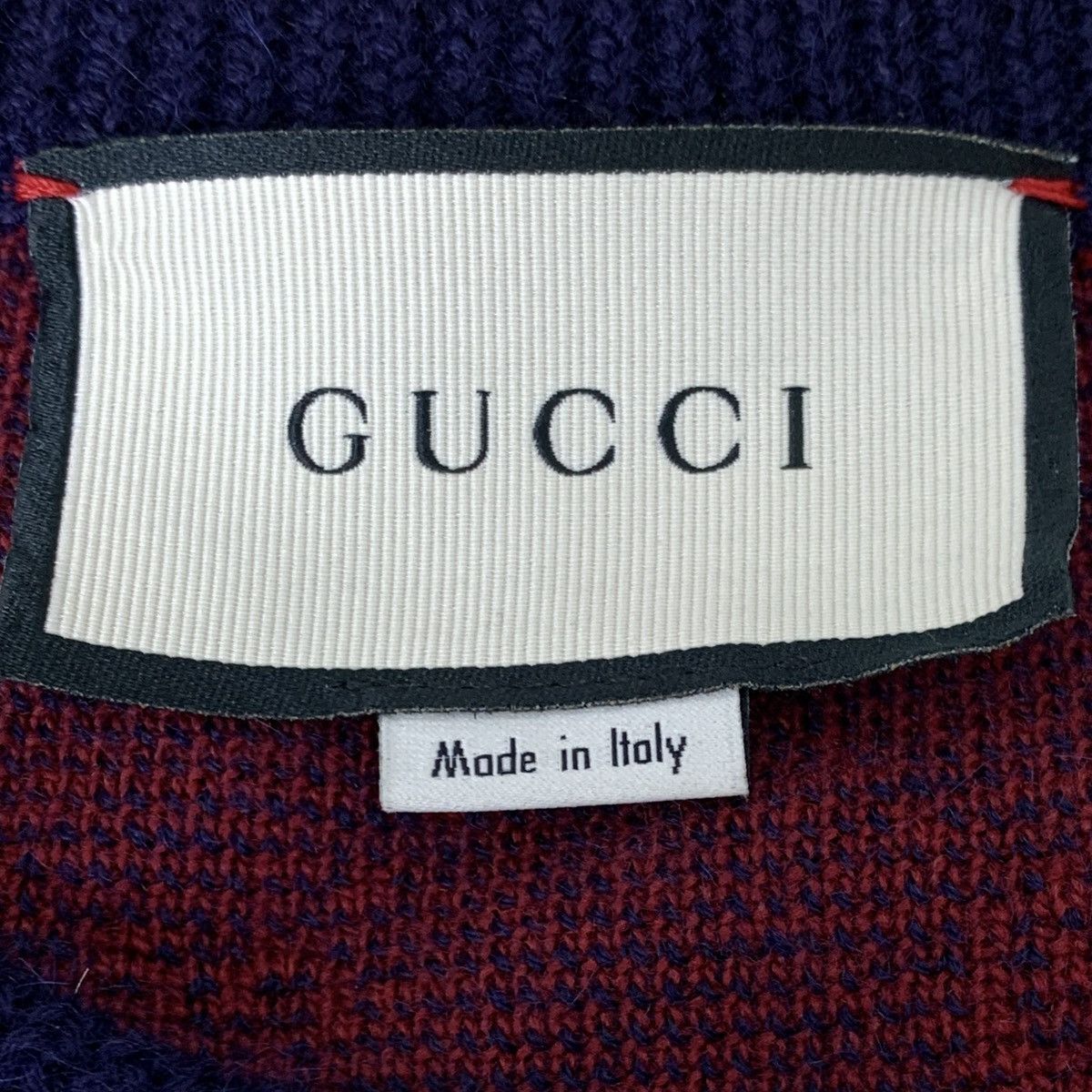 Gucci Gucci Dark Blue Wool Long Sleeve Knit Sweater K26WX Size S / US 4 / IT 40 - 5 Thumbnail