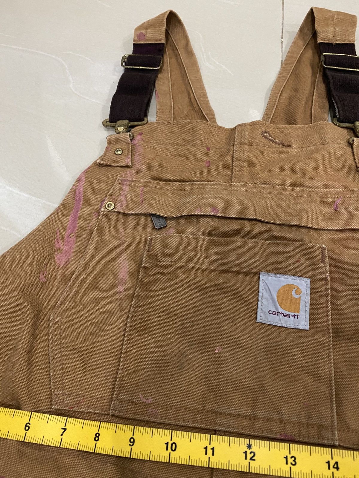 Carhartt Vintage Carhartt Overalls Double Knee Brown Big Size Size US 44 / EU 60 - 5 Thumbnail