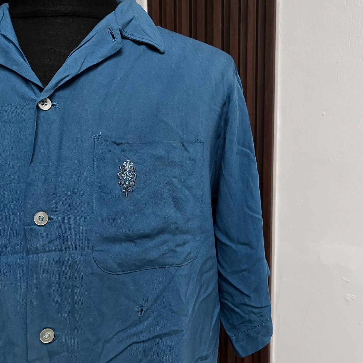 Vintage Vintage 60's Button Ups Shirt Campus Washable Rayon Shirt Size US L / EU 52-54 / 3 - 4 Thumbnail