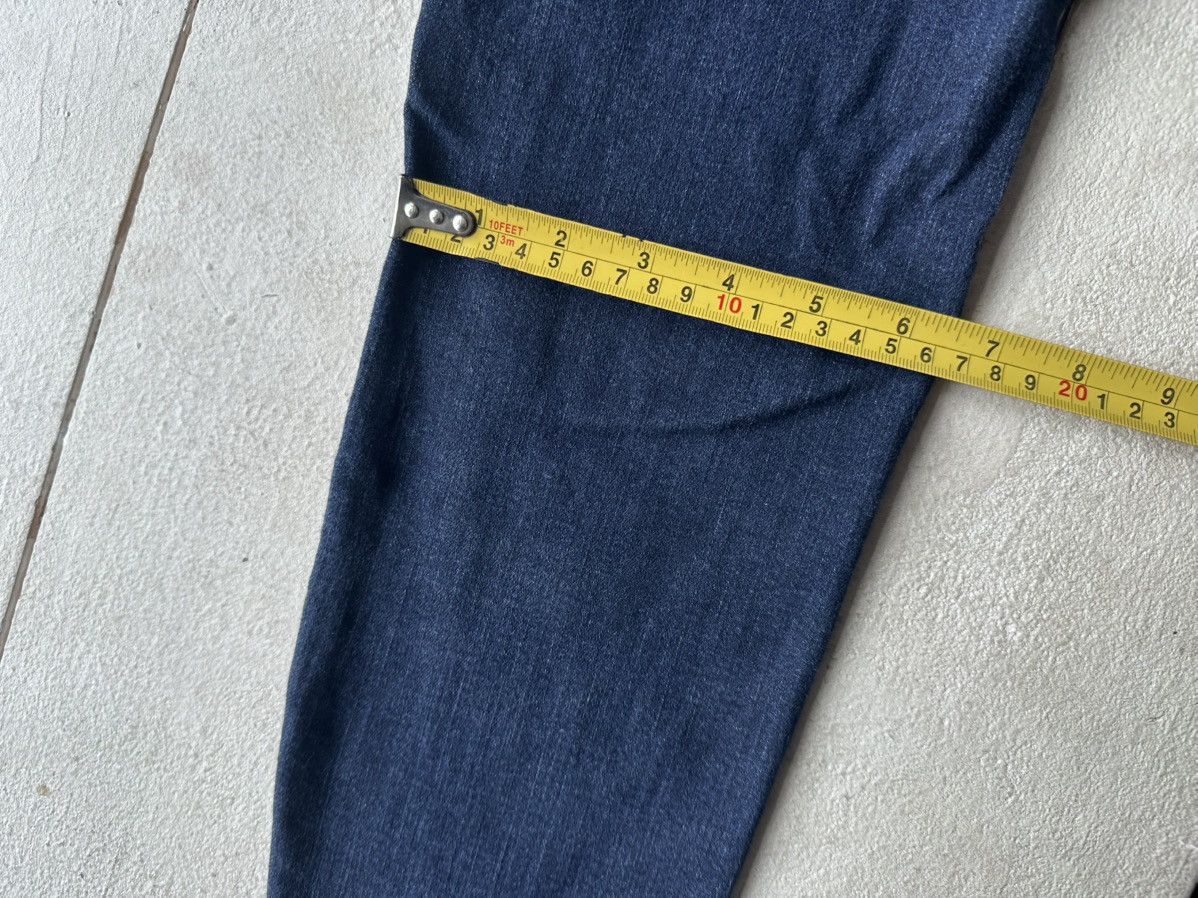 Armani 🚨Y2K WOMEN ARMANI JEANS WITH LOGO AVANT GARDE DENIM PANTS Size 29" - 16 Thumbnail