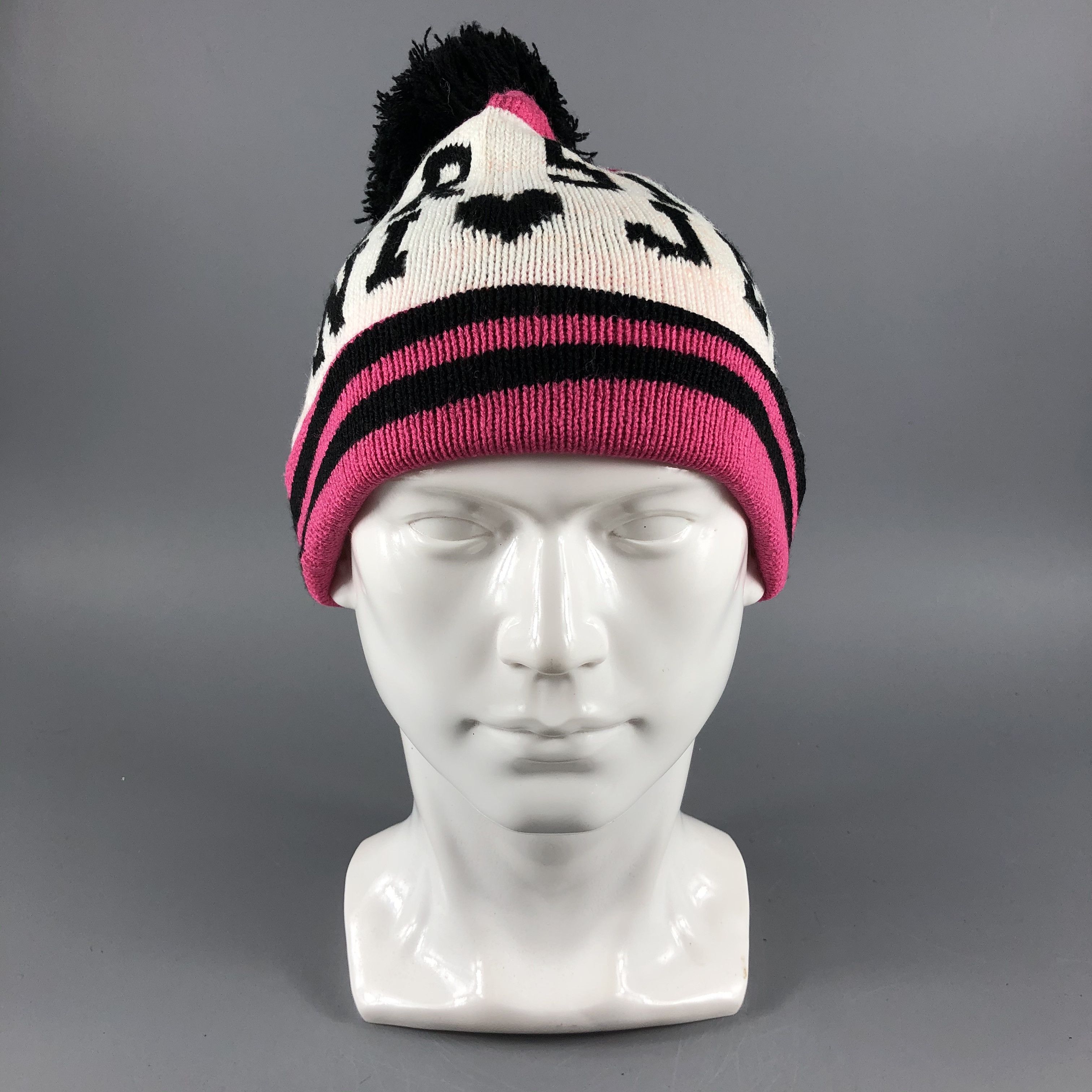 image of Vintage Jenni Pom Pom Beanie Snow Hat Snow Cap B112, Men's