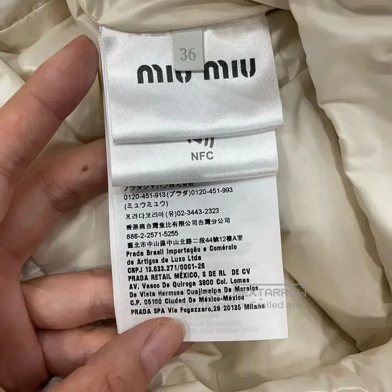 Miu Miu Miu Miu Women's White Down Jacket . Size XS / US 0-2 / IT 36-38 - 4 Thumbnail