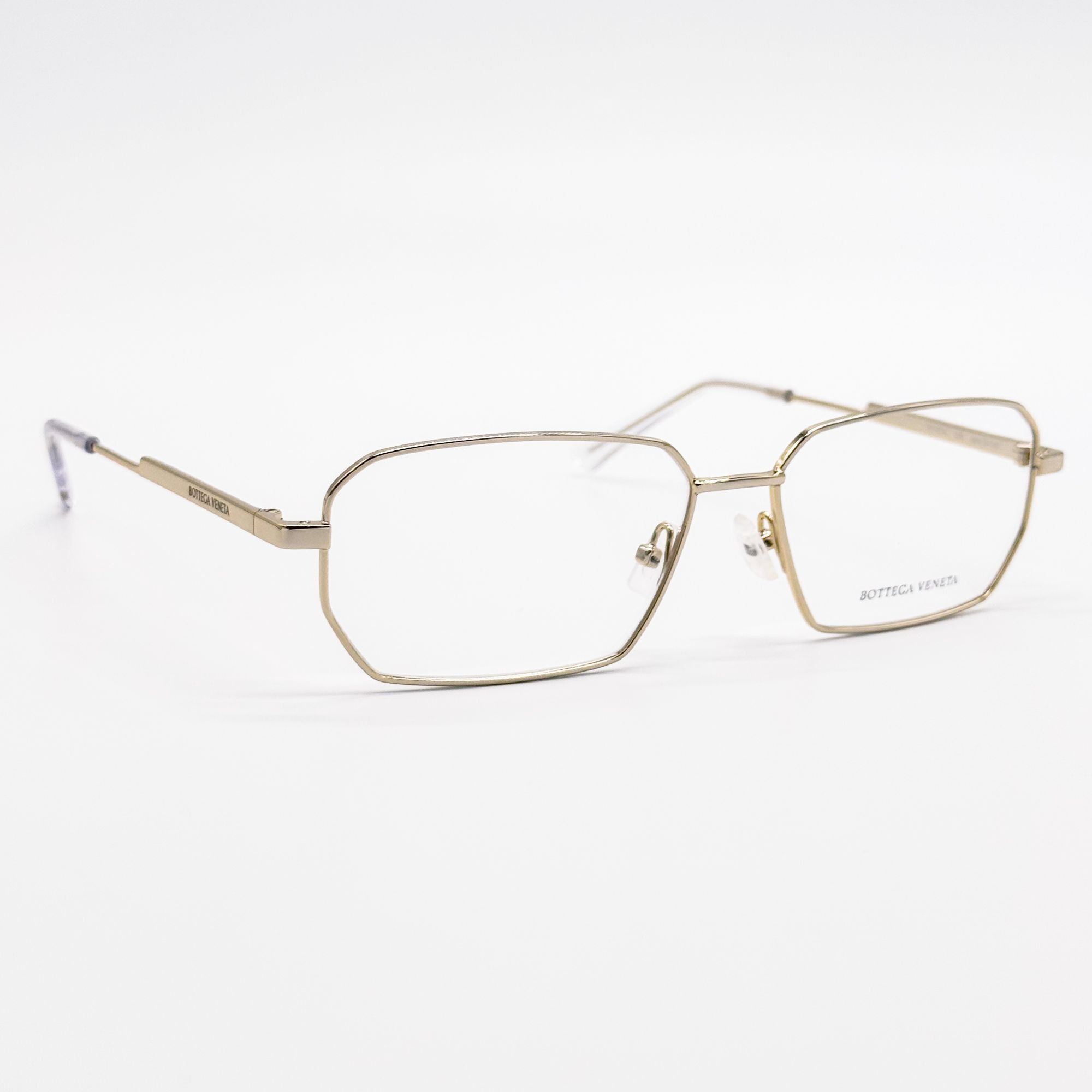Bottega Veneta NEW BOTTEGA VENETA EYEGLASSES BV1073O 002 SQUARE GOLD UNISEX Size ONE SIZE - 4 Thumbnail
