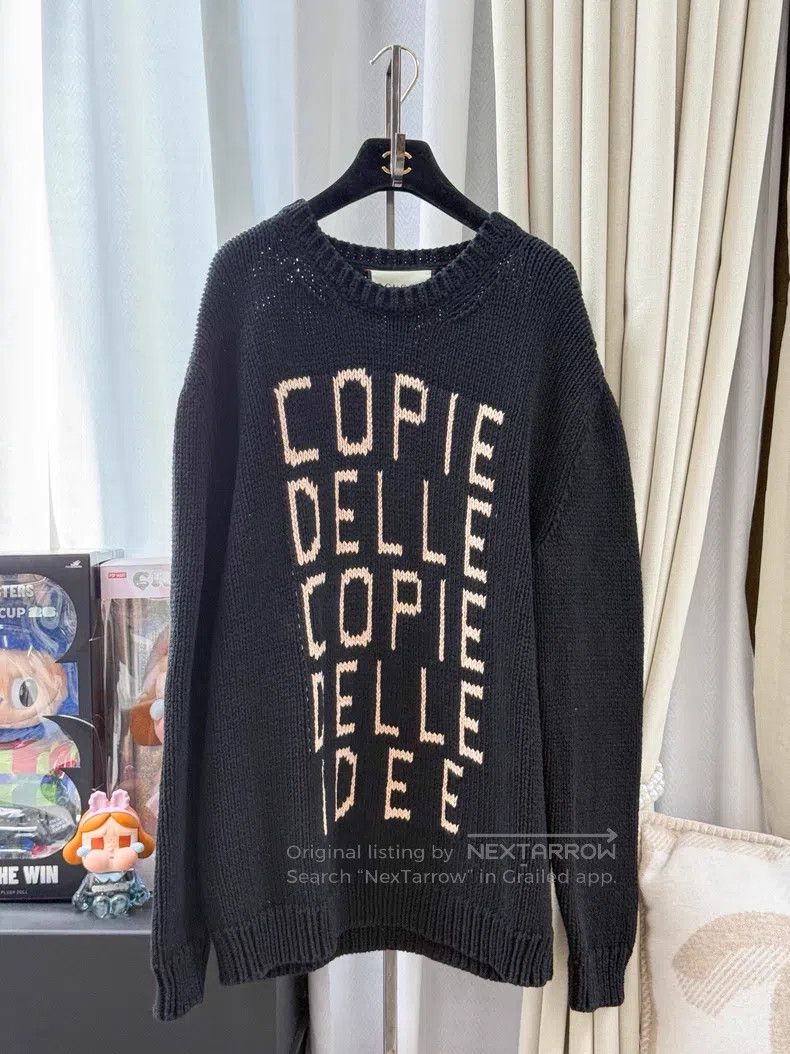 Gucci Gucci Letter round-neck long-sleeved knitted sweater Size US M / EU 48-50 / 2 - 1 Thumbnail