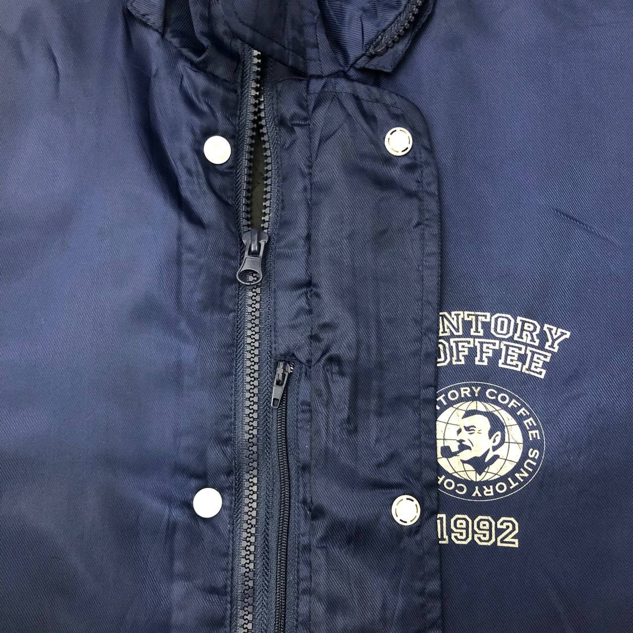 Japanese Brand Y672 SUNTORY COFFEE 1992 LONG JACKETS Size US XL / EU 56 / 4 - 9 Thumbnail