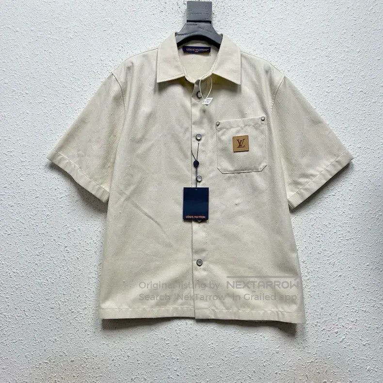 Louis Vuitton Louis Vuitton SS25 Mulberry Silk Blended Short Sleeve Shir Size US M / EU 48-50 / 2 - 1 Thumbnail