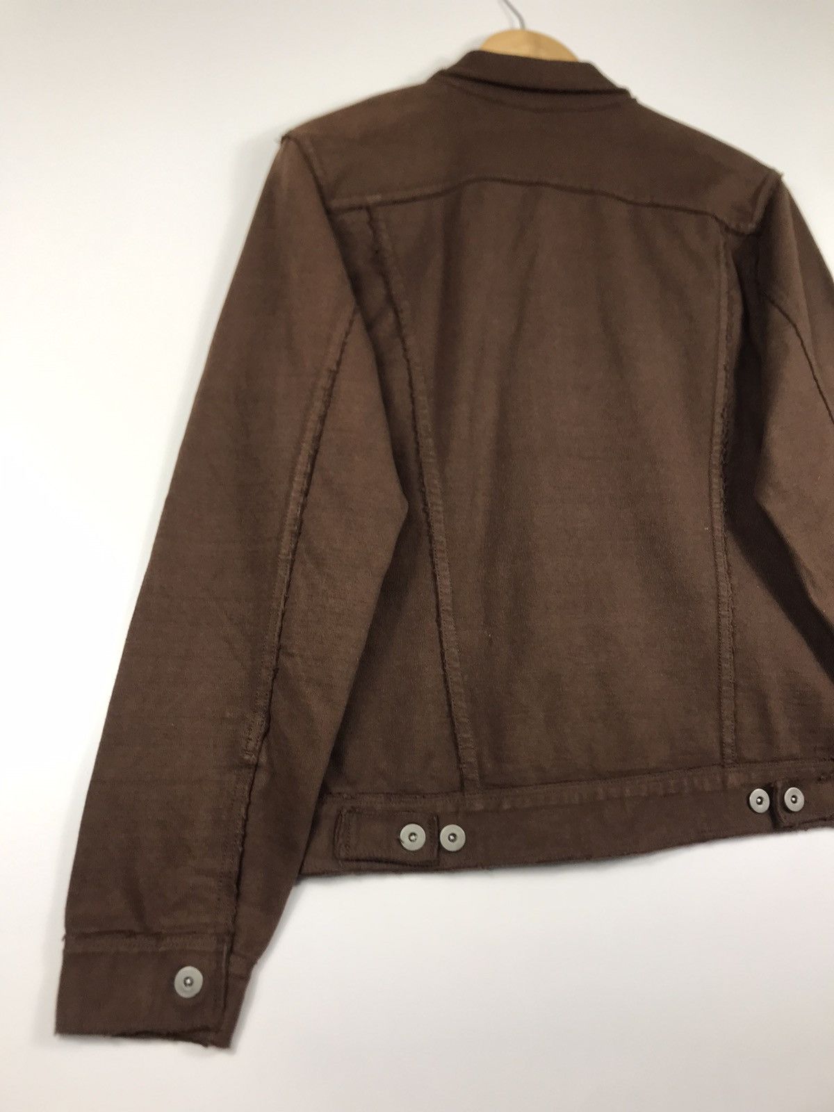 Japanese Brand × Slick ⚡️Vintage Slick Garments Brown Button Truckle Jacket Size US S / EU 44-46 / 1 - 13 Thumbnail