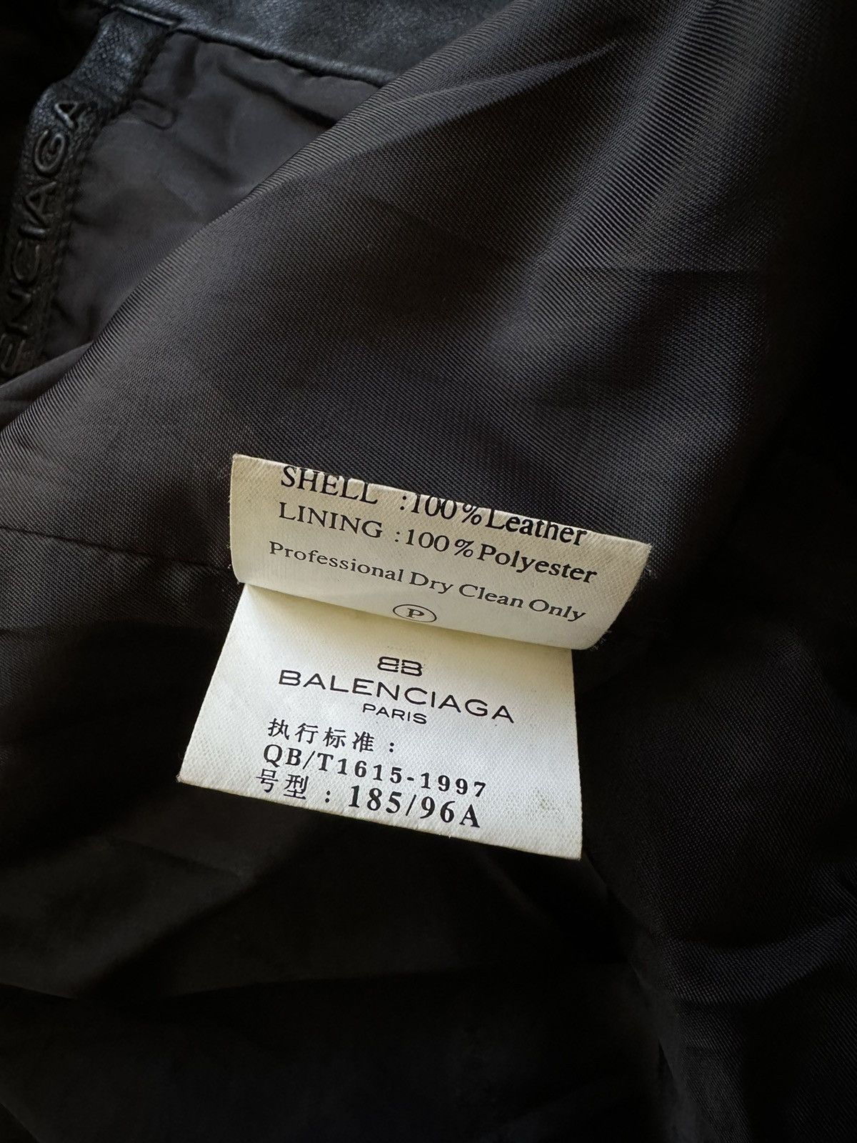 Balenciaga Balenciaga 1997 Vintage Leather Jacket Size US L / EU 52-54 / 3 - 13 Thumbnail