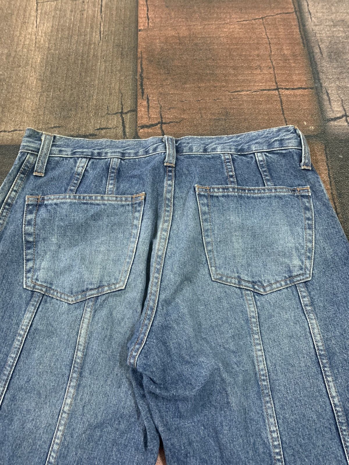 If Six Was Nine SUPER FLARE UNITED COLORS OF BENETTON JEANS RARE DESIGN Size US 30 / EU 46 - 4 Thumbnail