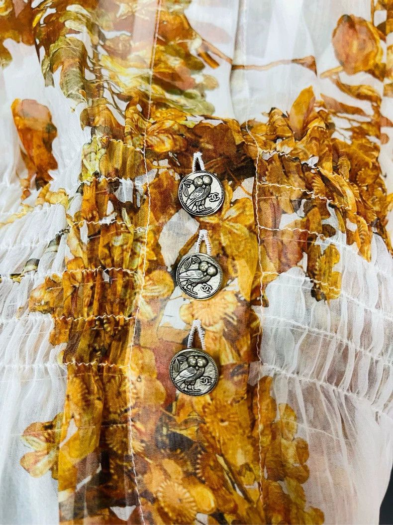 Chanel Chanel 18C Greek series gold silk shirt 2504-Nextarrow Size XS / US 0-2 / IT 36-38 - 5 Thumbnail