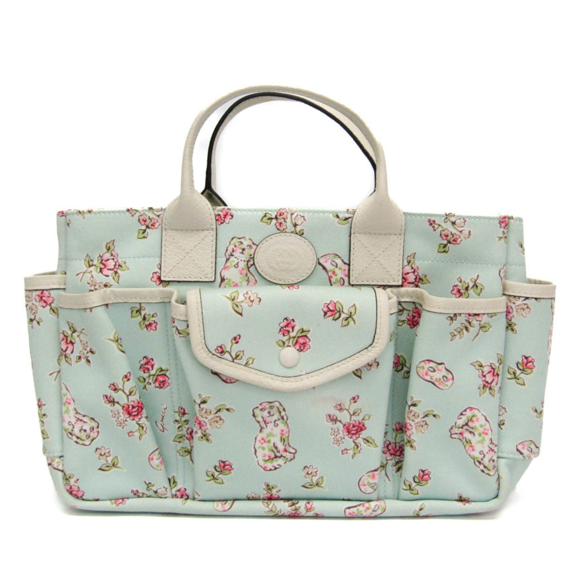 Gucci Gucci Interlocking G Children 628159 Girls' Canvas,Leather Handbag Mint Blue,Pink,White Size ONE SIZE - 1 Thumbnail