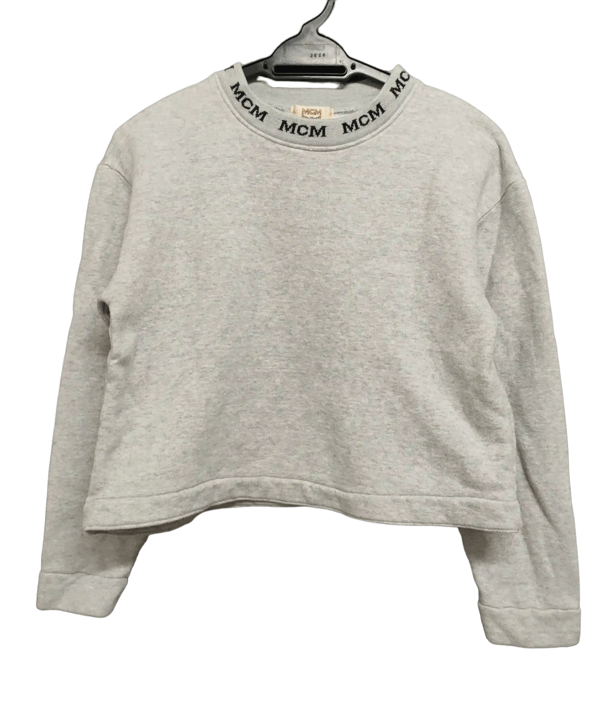 MCM ❎ MCM Cropped Crewneck Knitted Collar Size S / US 4 / IT 40 - 1 Thumbnail