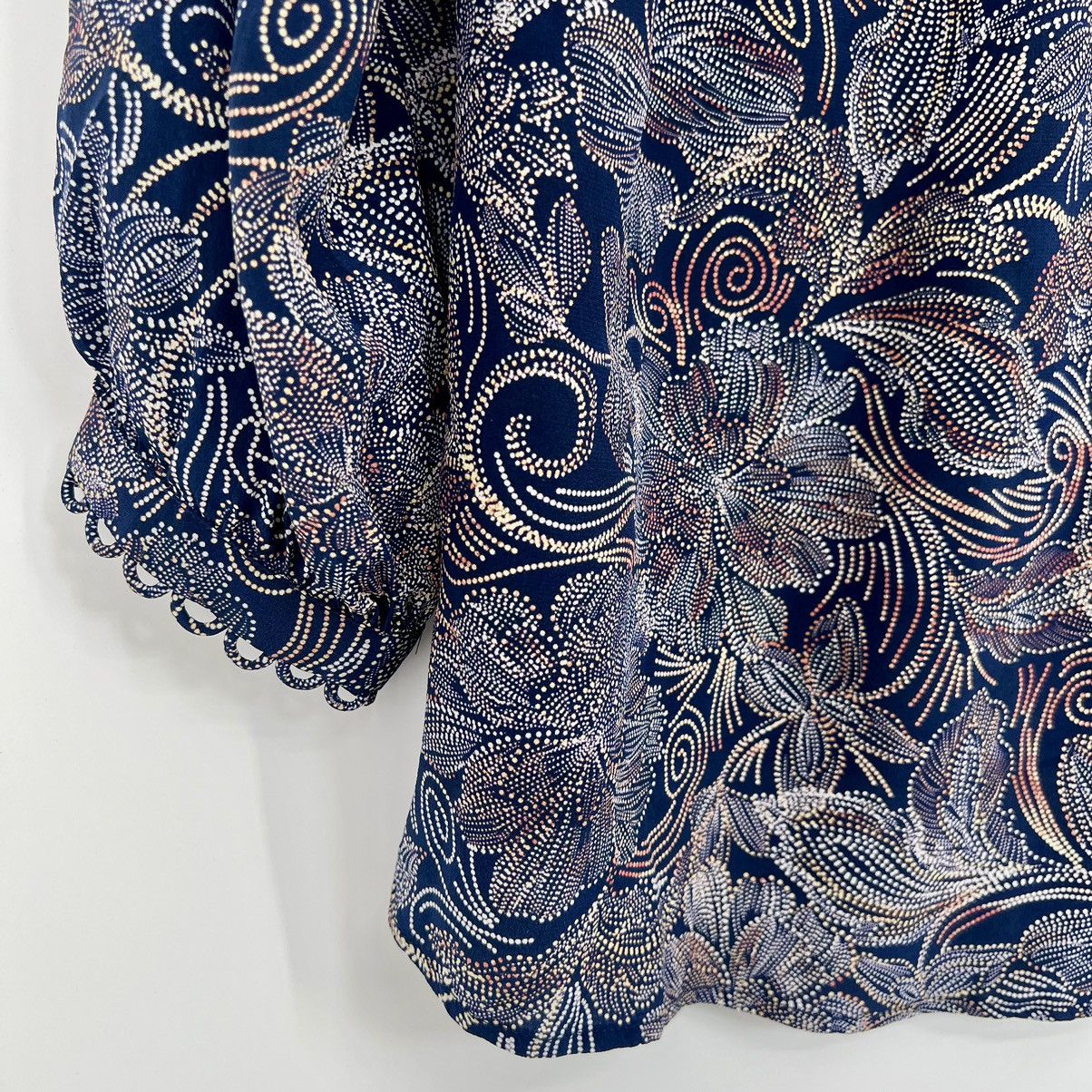 Johnny Was Johnny Was Jade Venus Peasant Top Floral Paisley Silk S Size S / US 4 / IT 40 - 9 Thumbnail