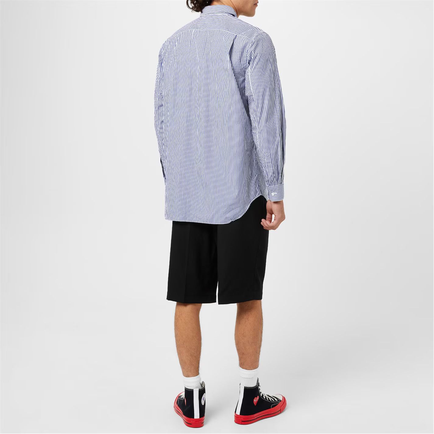 Comme des Garcons PLAY o1g2r1mq0426 Striped Long Sleeve Shirt in Multicolor Size US S / EU 44-46 / 1 - 3 Thumbnail