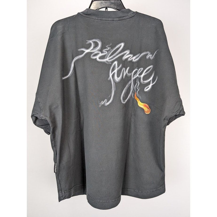 Palm Angels o1rshd1 Foggy PA Logo Over T-Shirt in Black / White Size US M / EU 48-50 / 2 - 11 Thumbnail