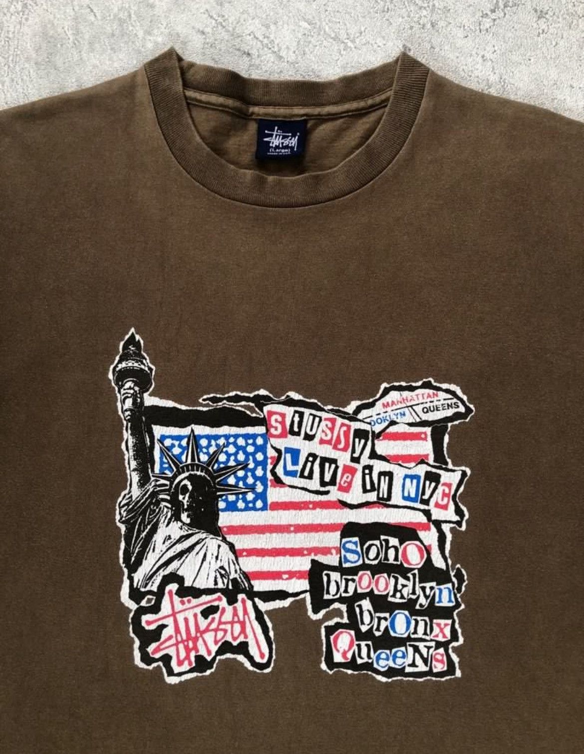 Stussy × Vintage Vintage 90s Stussy Rip Off Sex Pistol Made In USA Size US L / EU 52-54 / 3 - 1 Thumbnail
