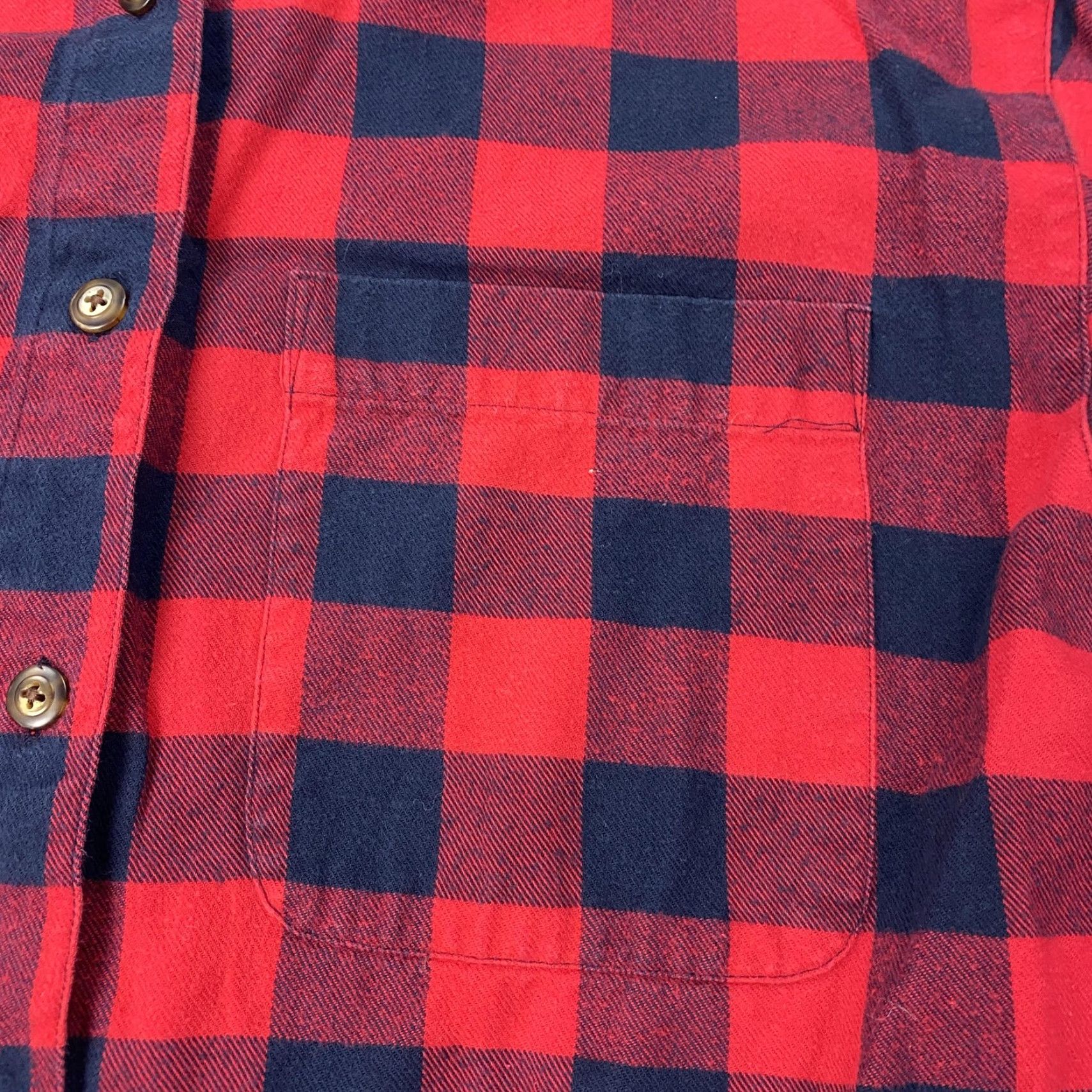 Eddie Bauer VINTAGE Eddie Bauer Shirt Mens Medium Red Blue Buffalo Plaid Flannel Cotton Button-Up Casual Mens Size US M / EU 48-50 / 2 - 2 Thumbnail