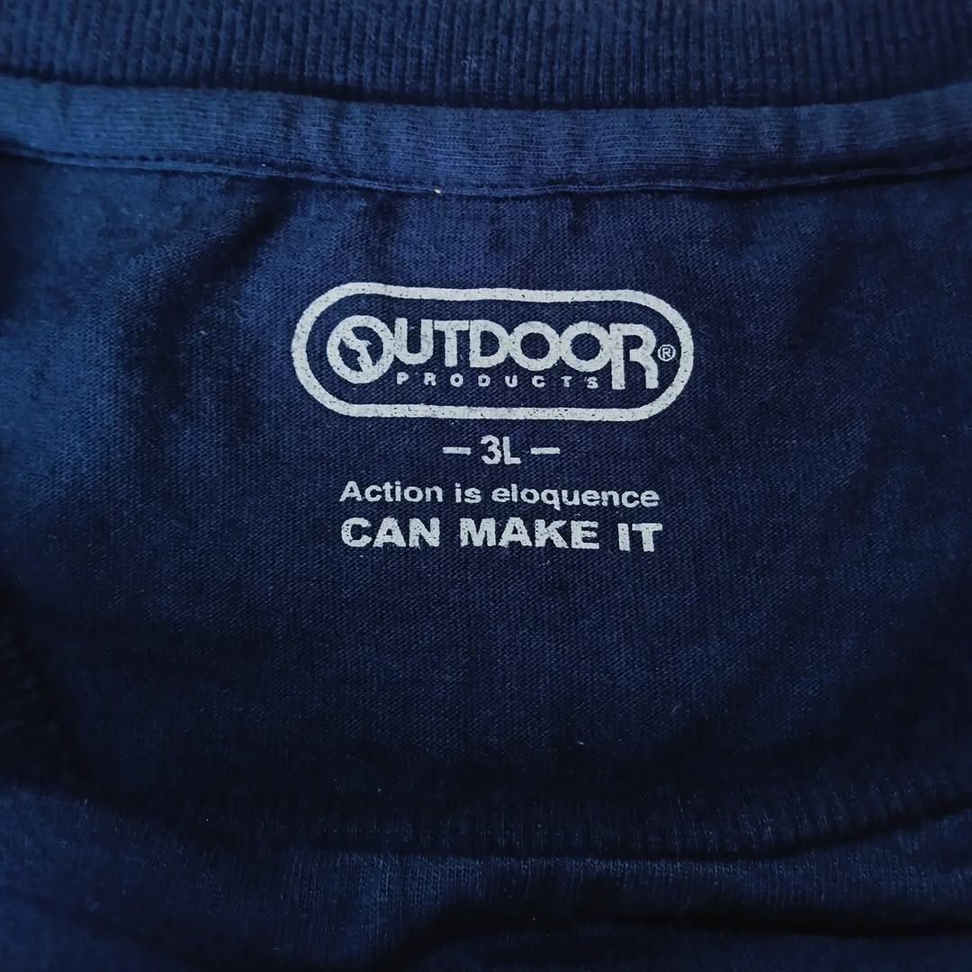 Japanese Brand Outdoor Products Big Logo Tee Shirt Made in Japan ( 2XL ) Size US XL / EU 56 / 4 - 3 Thumbnail